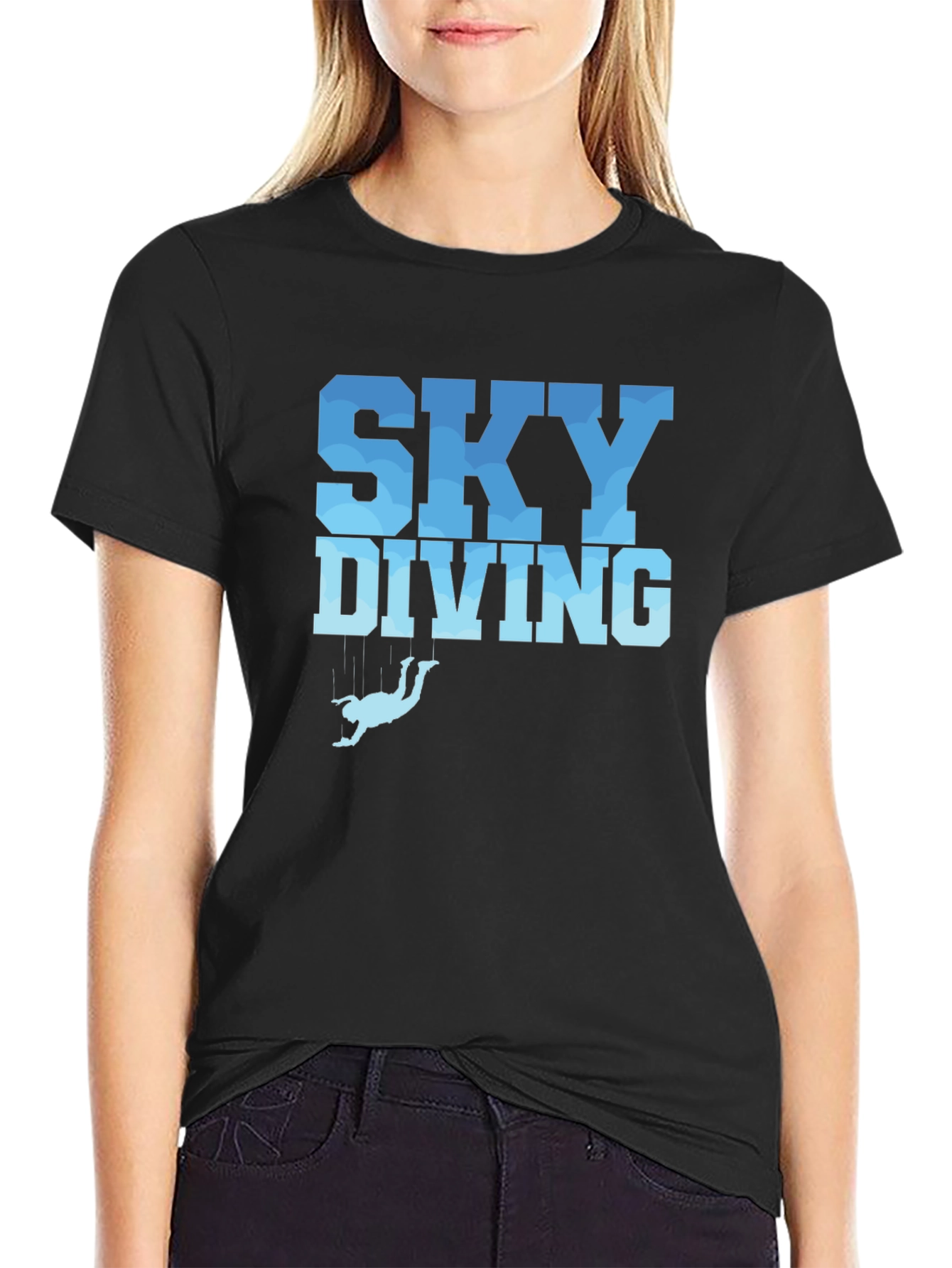 Skydiving Graphic Tee - Sporty Design
