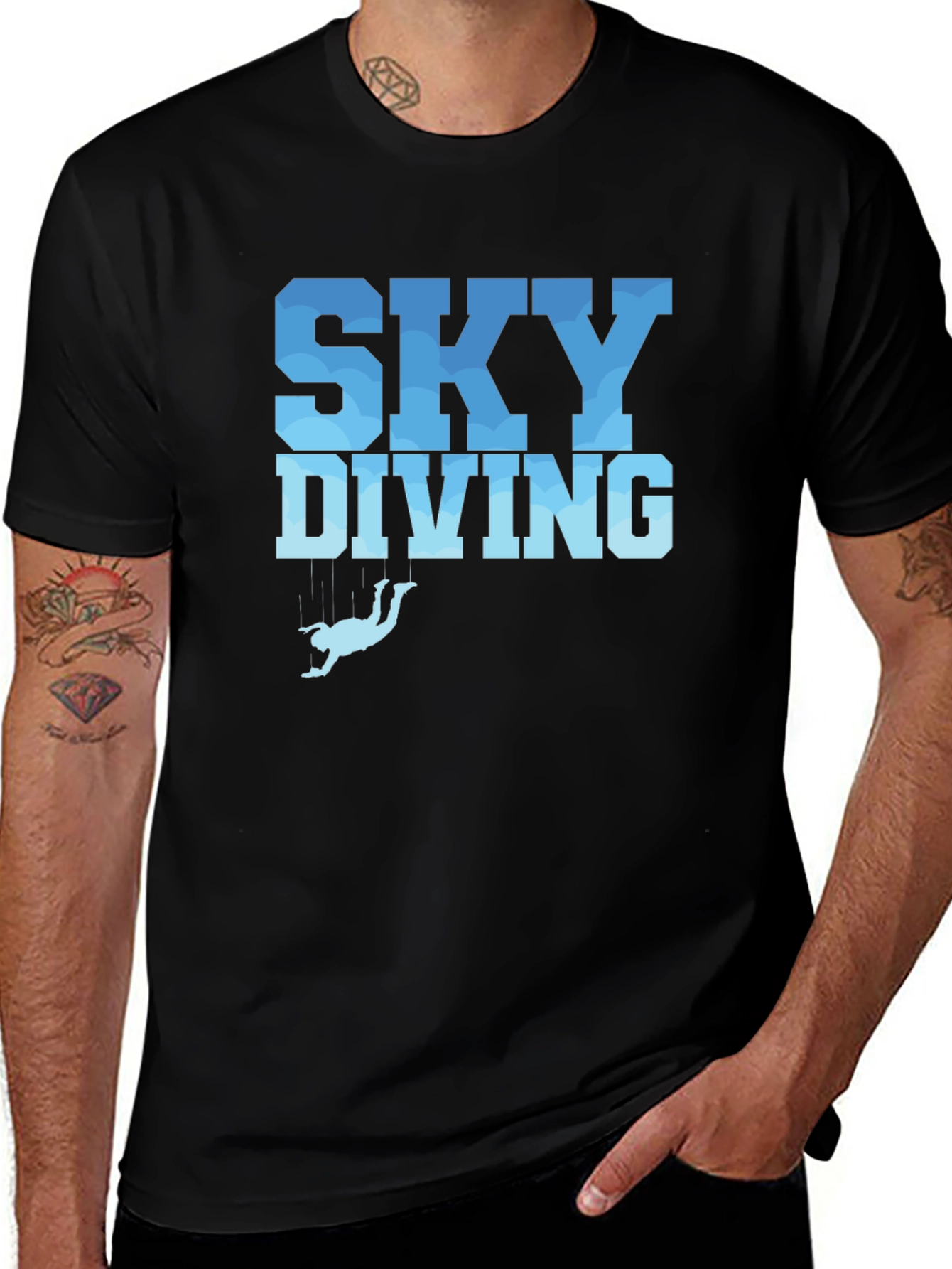 Skydiving Graphic Tee - Sporty Design