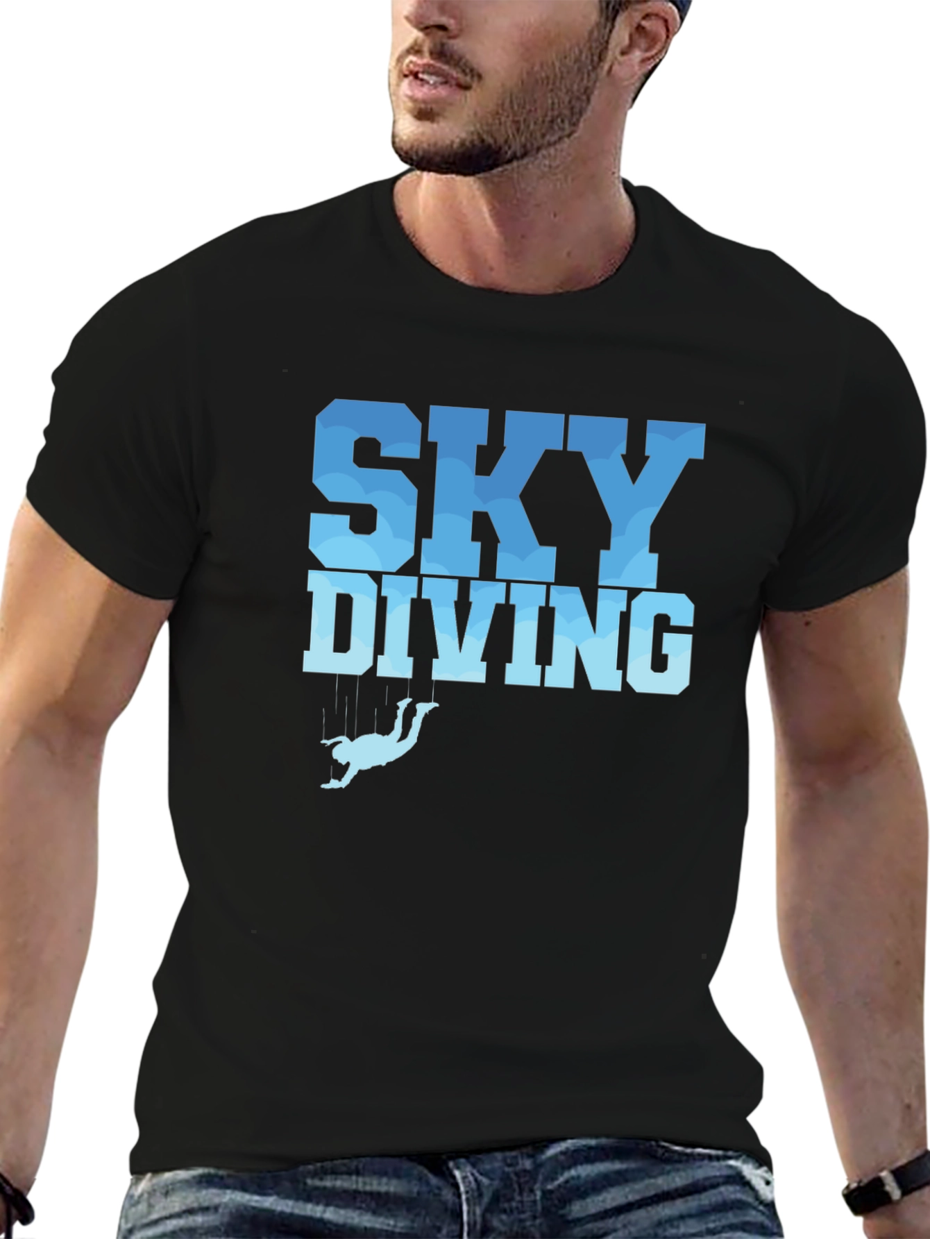 Skydiving Graphic Tee - Sporty Design