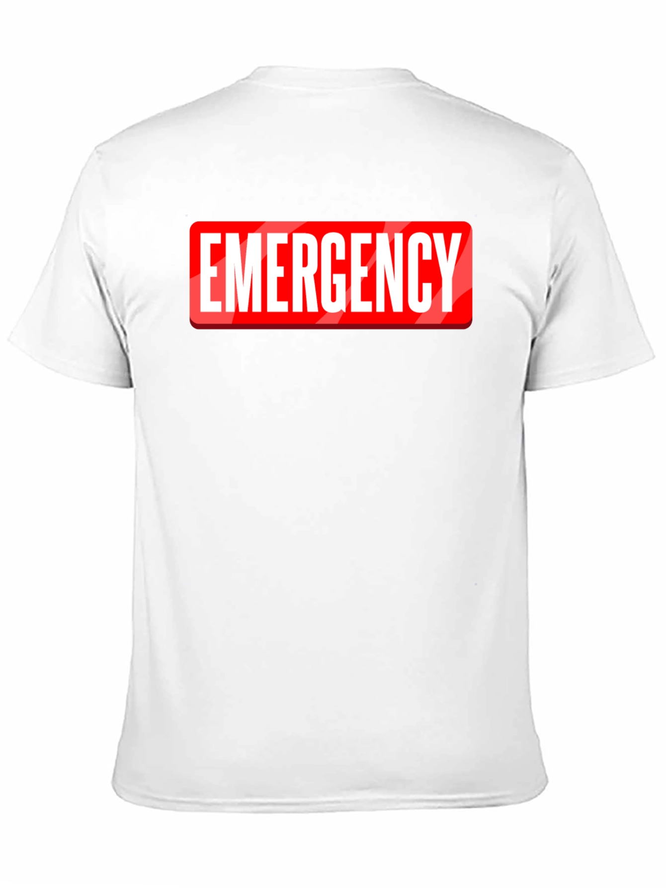Emergency Graphic Tee - Black Cotton T-Shirt