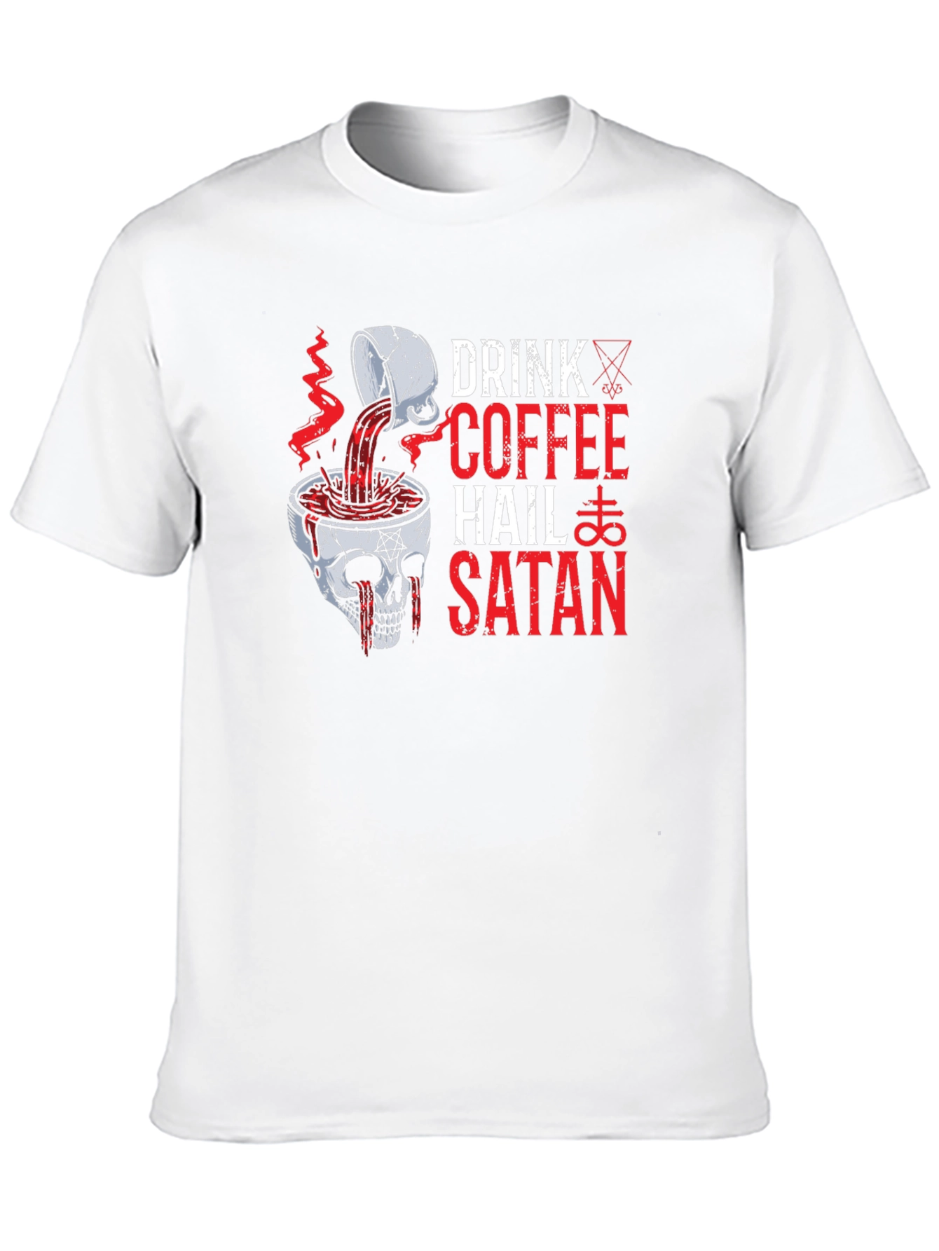 Drink Coffee Hail Satan Graphic Tee
