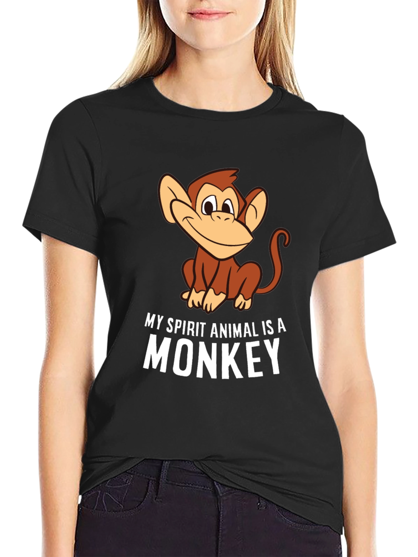 Funny Monkey Spirit Animal T-Shirt - Novelty Tee