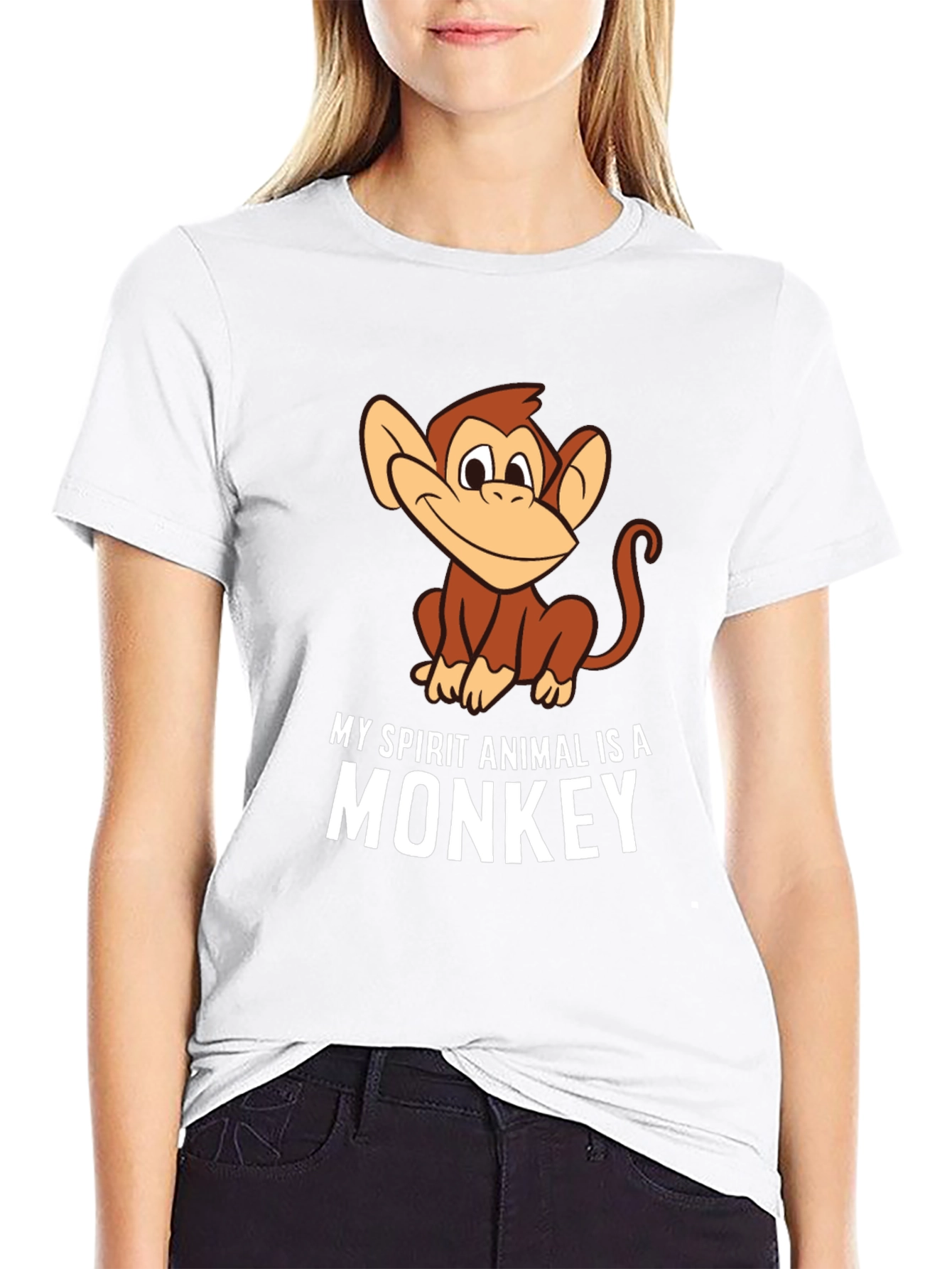 Funny Monkey Spirit Animal T-Shirt - Novelty Tee