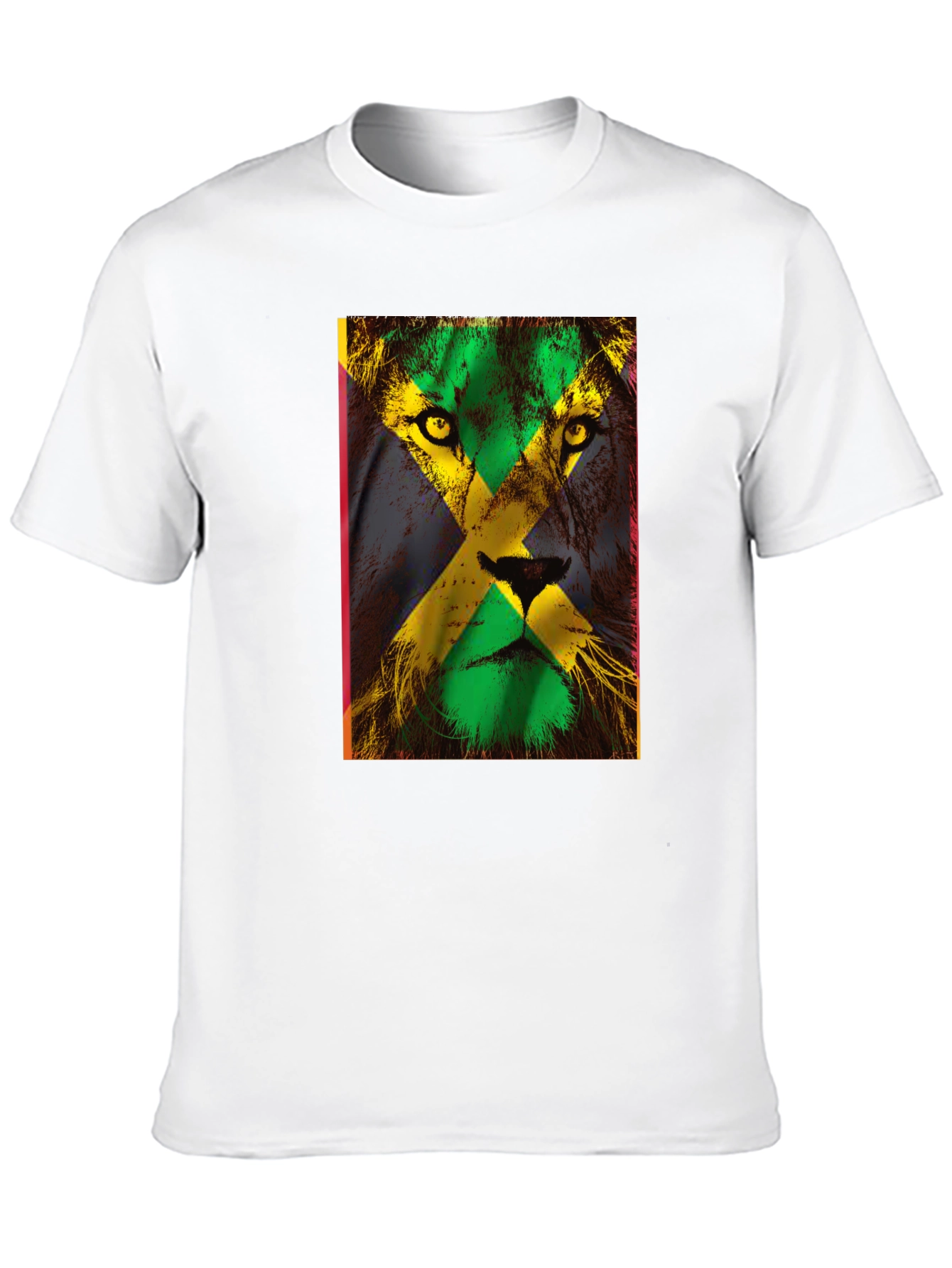 Jamaican Flag Lion Graphic Tee