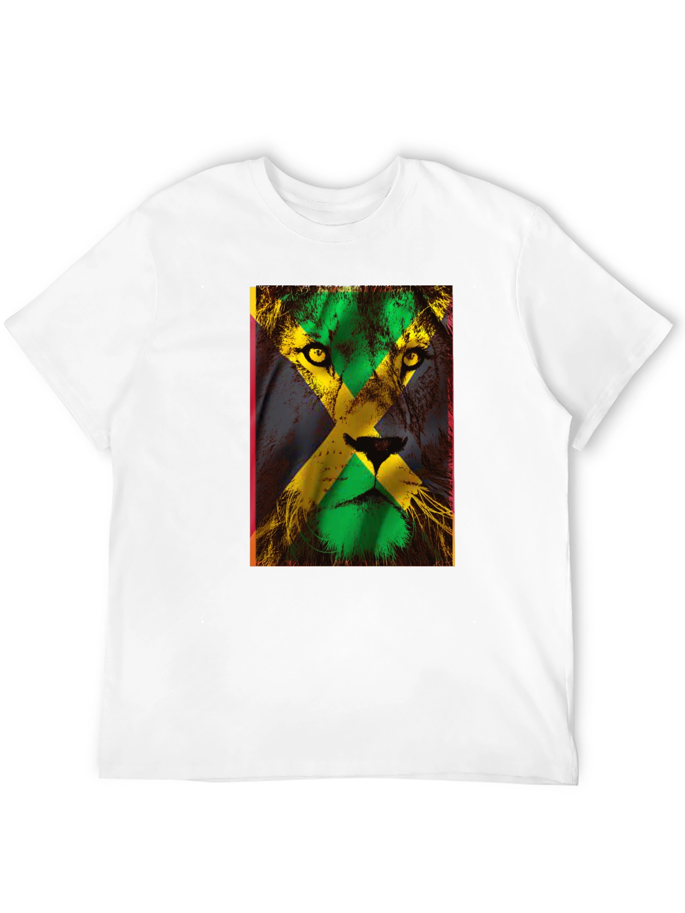 Jamaican Flag Lion Graphic Tee