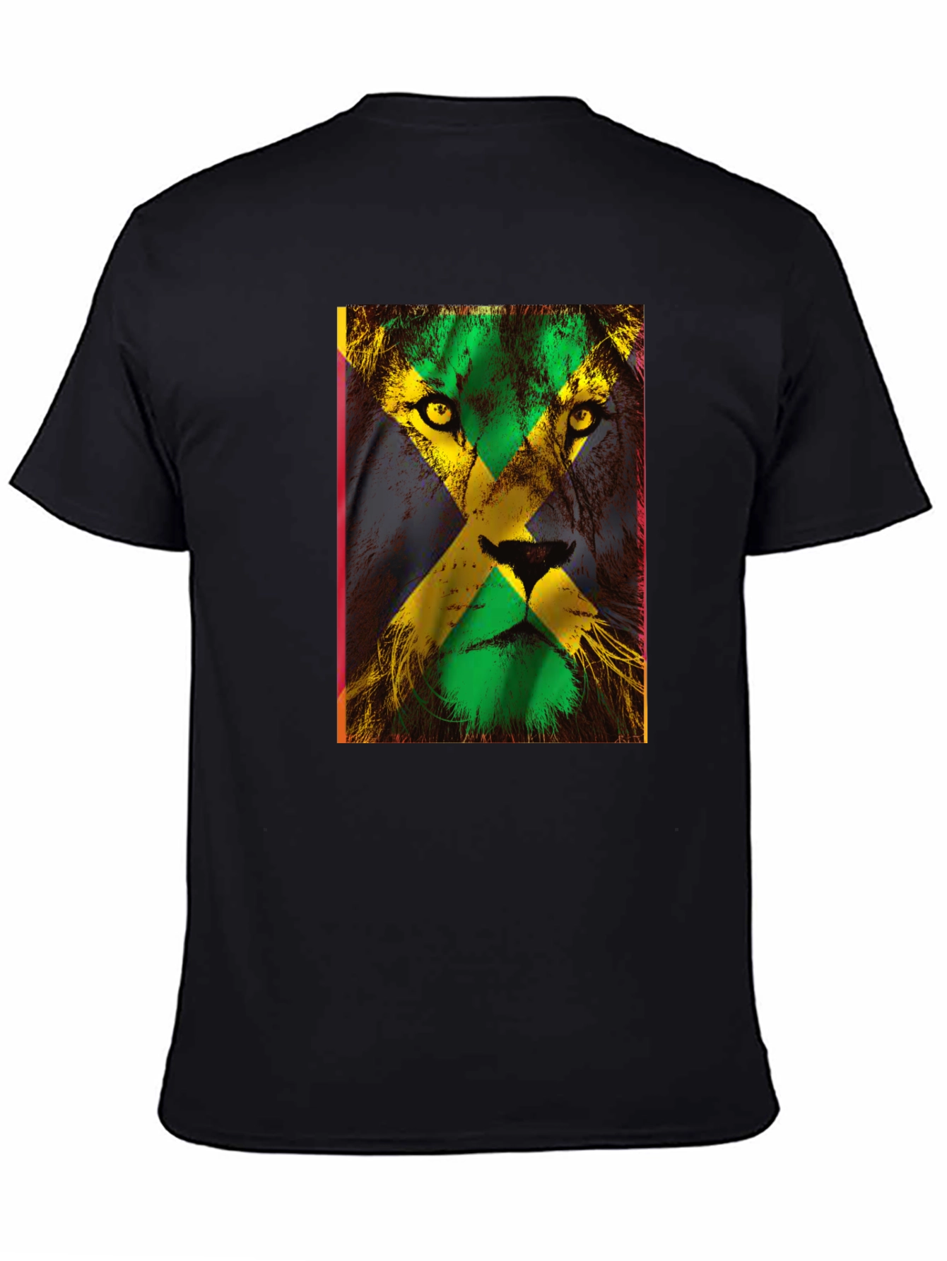 Jamaican Flag Lion Graphic Tee