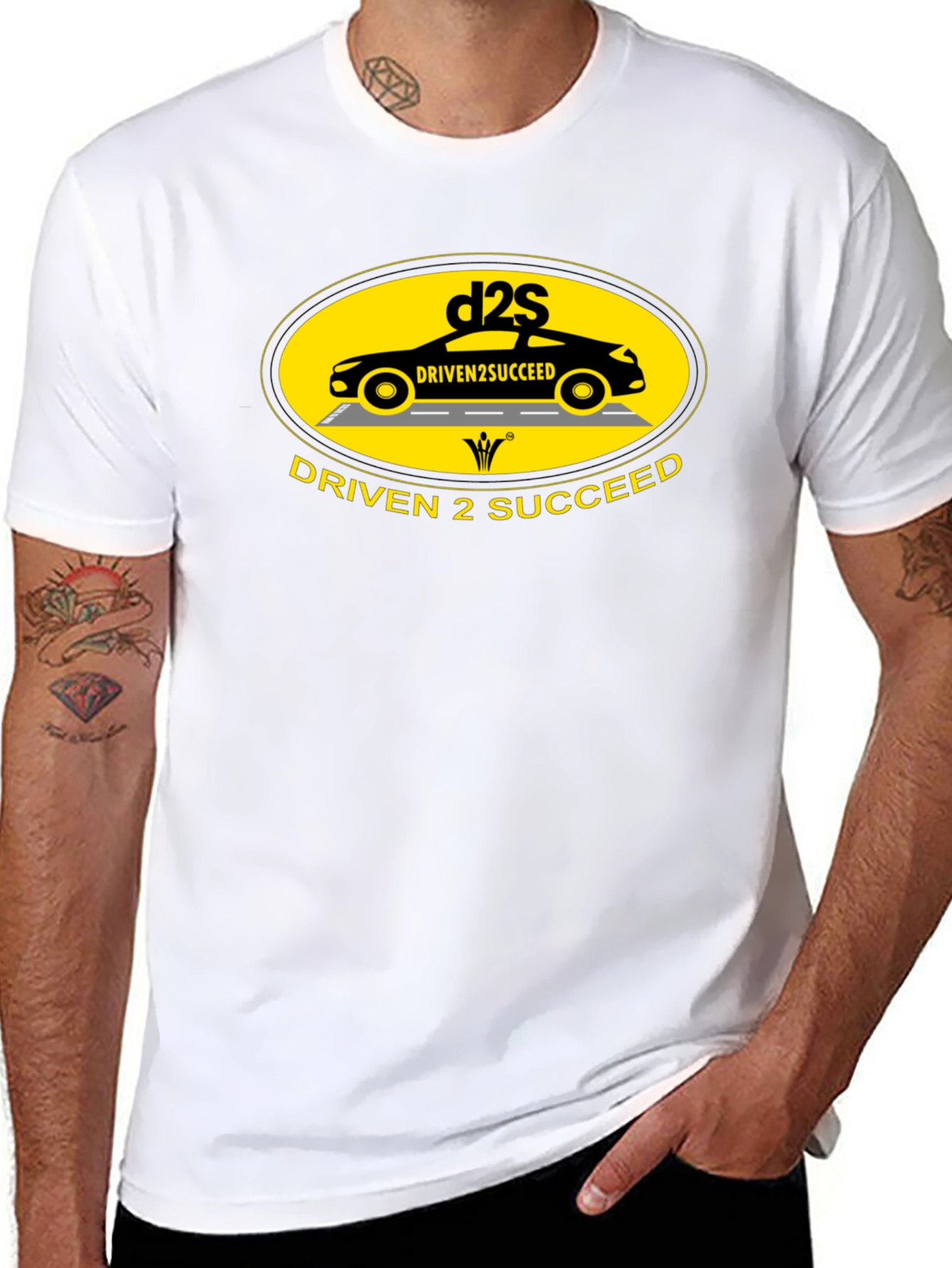 Driven 2 Succeed Black Graphic T-Shirt