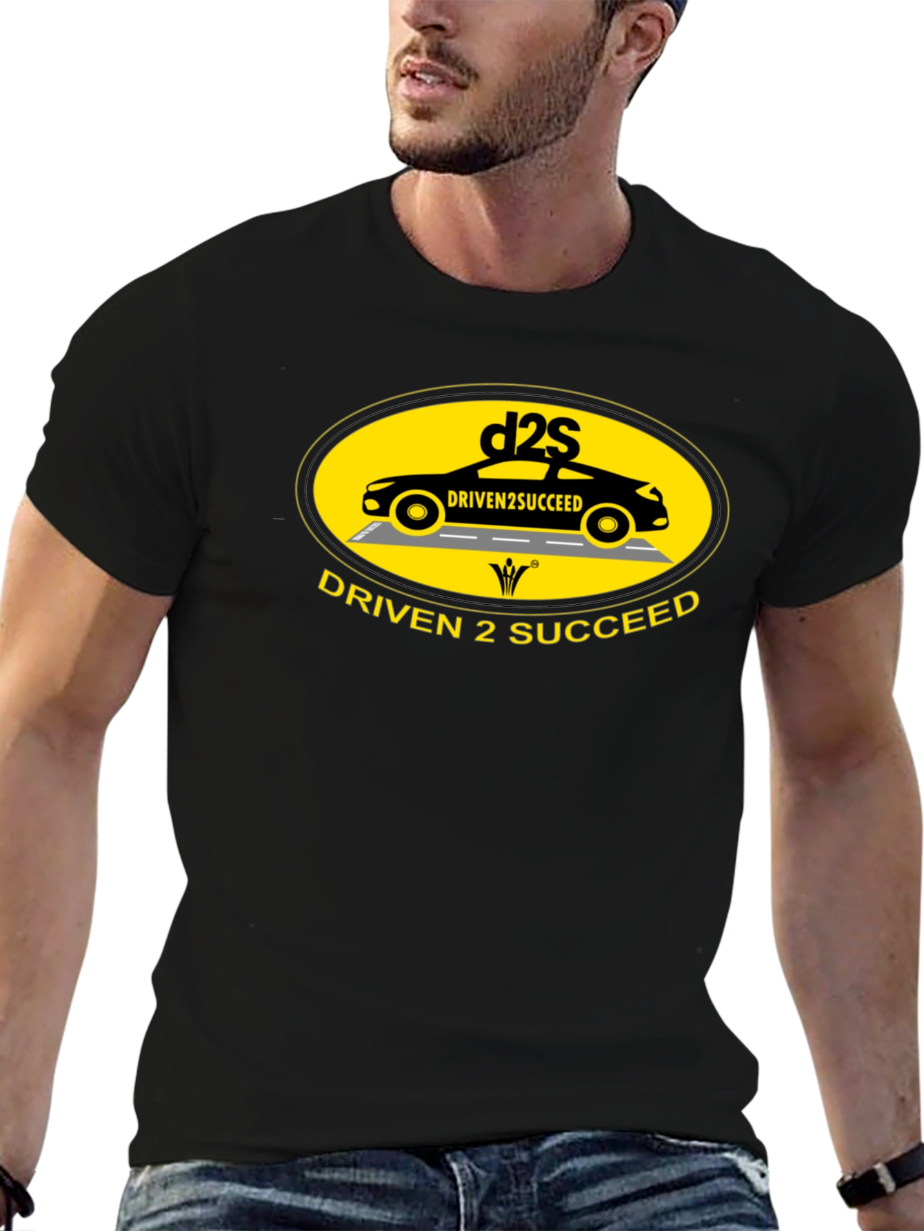 Driven 2 Succeed Black Graphic T-Shirt