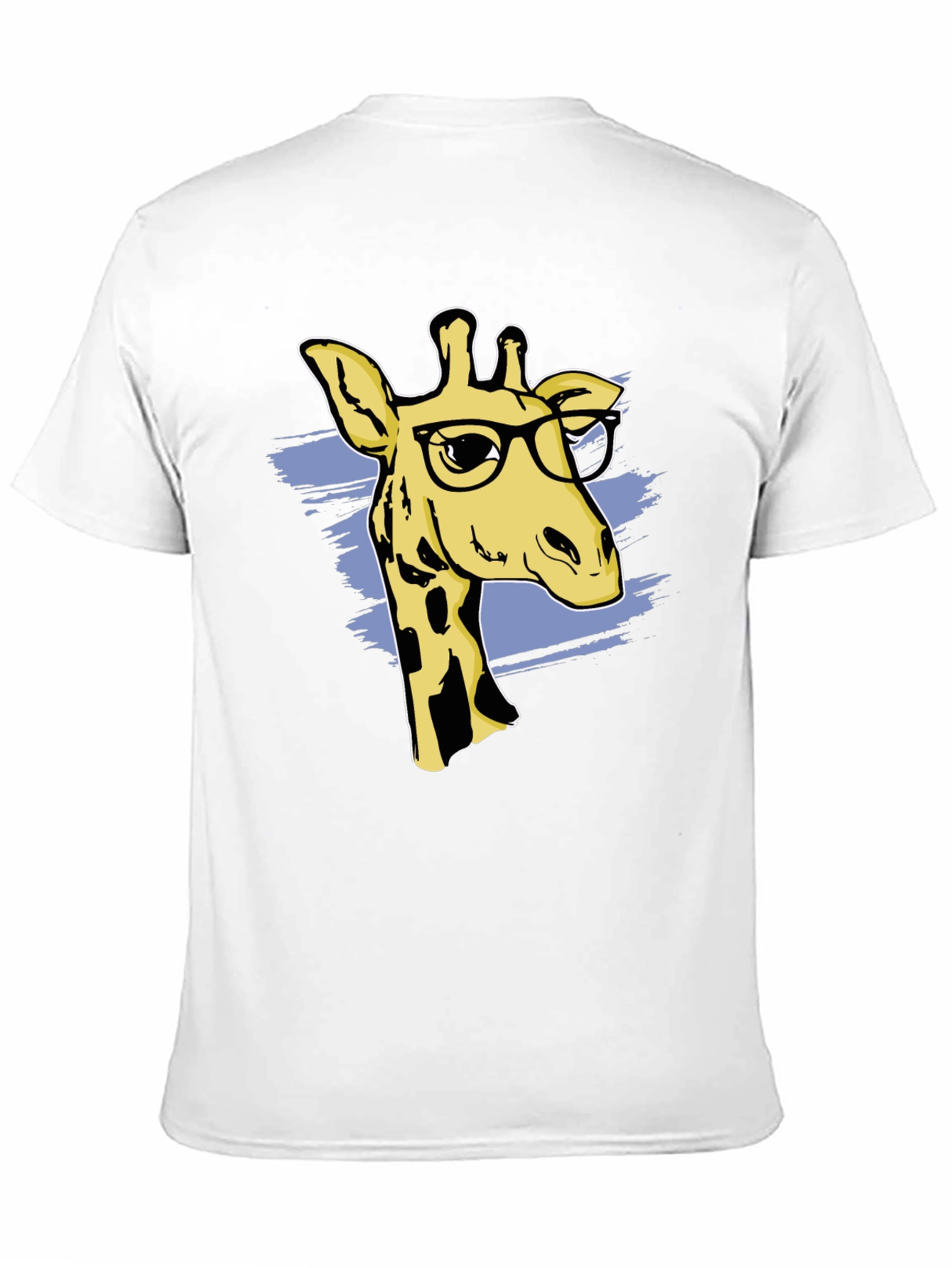 Giraffe Nerd T-Shirt - Black Cotton Blend