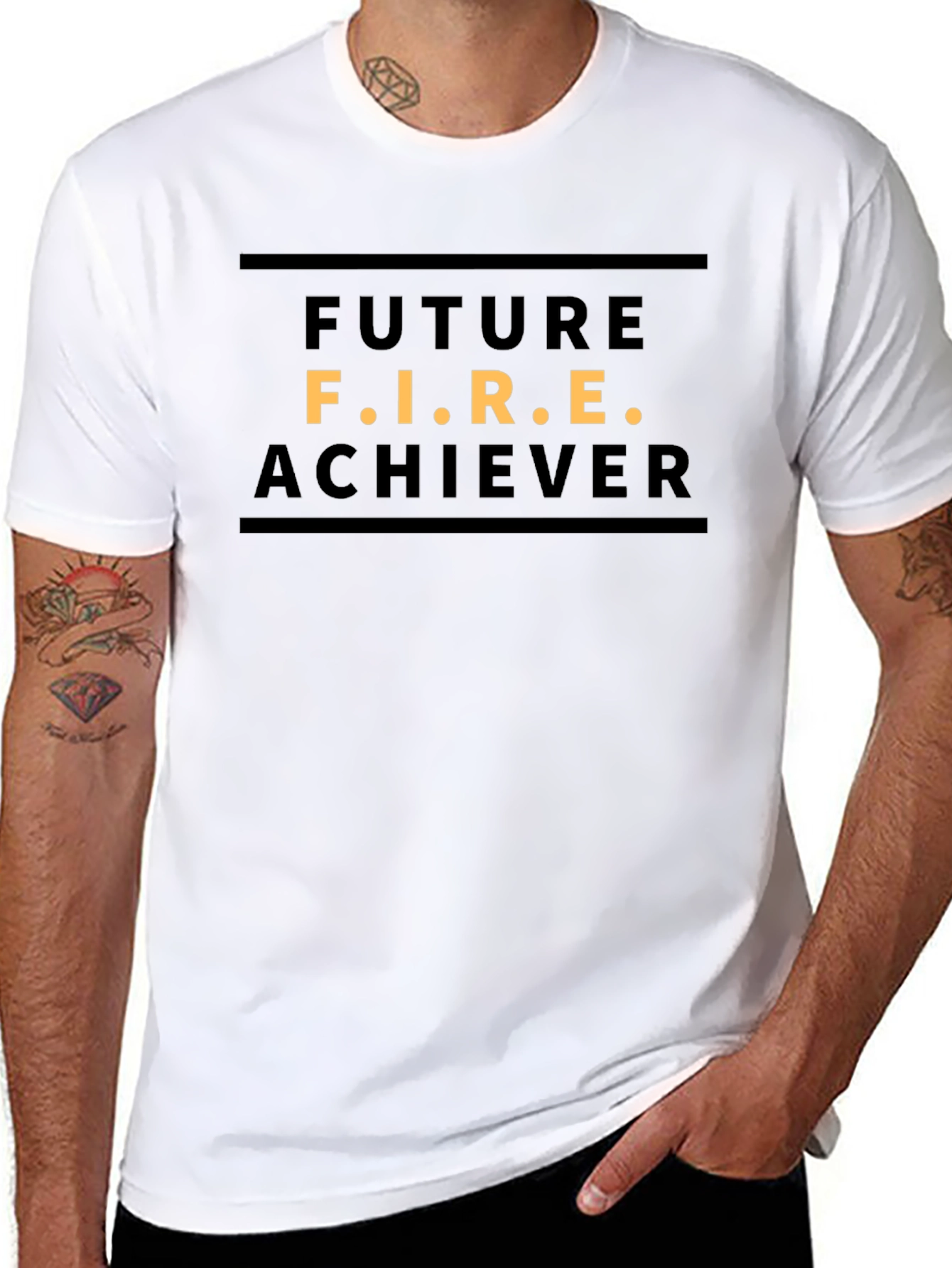 Future F.I.R.E. Achiever Black T-Shirt