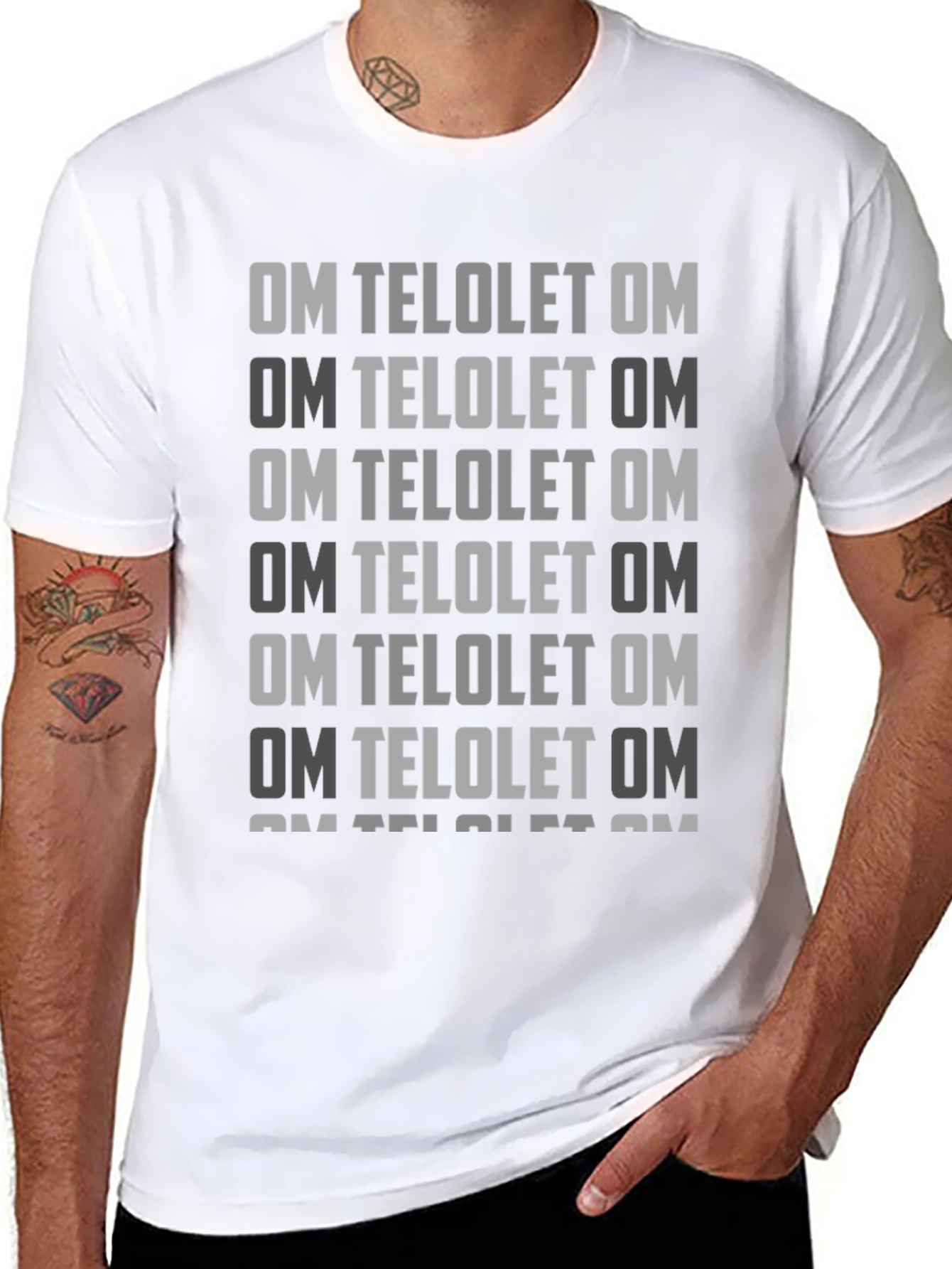Om Telolet Om Graphic T-Shirt - Trendy Black Tee