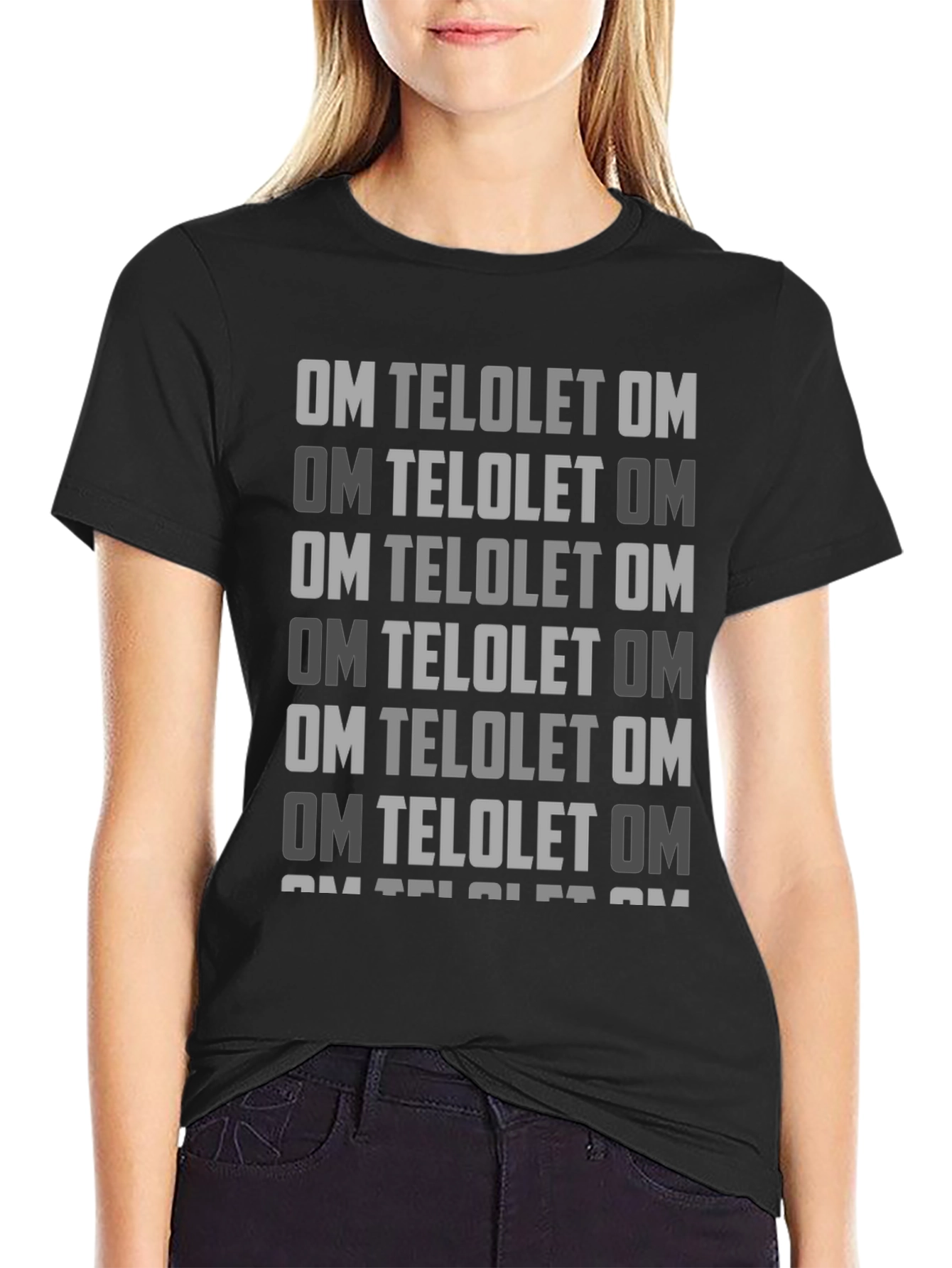 Om Telolet Om Graphic T-Shirt - Trendy Black Tee
