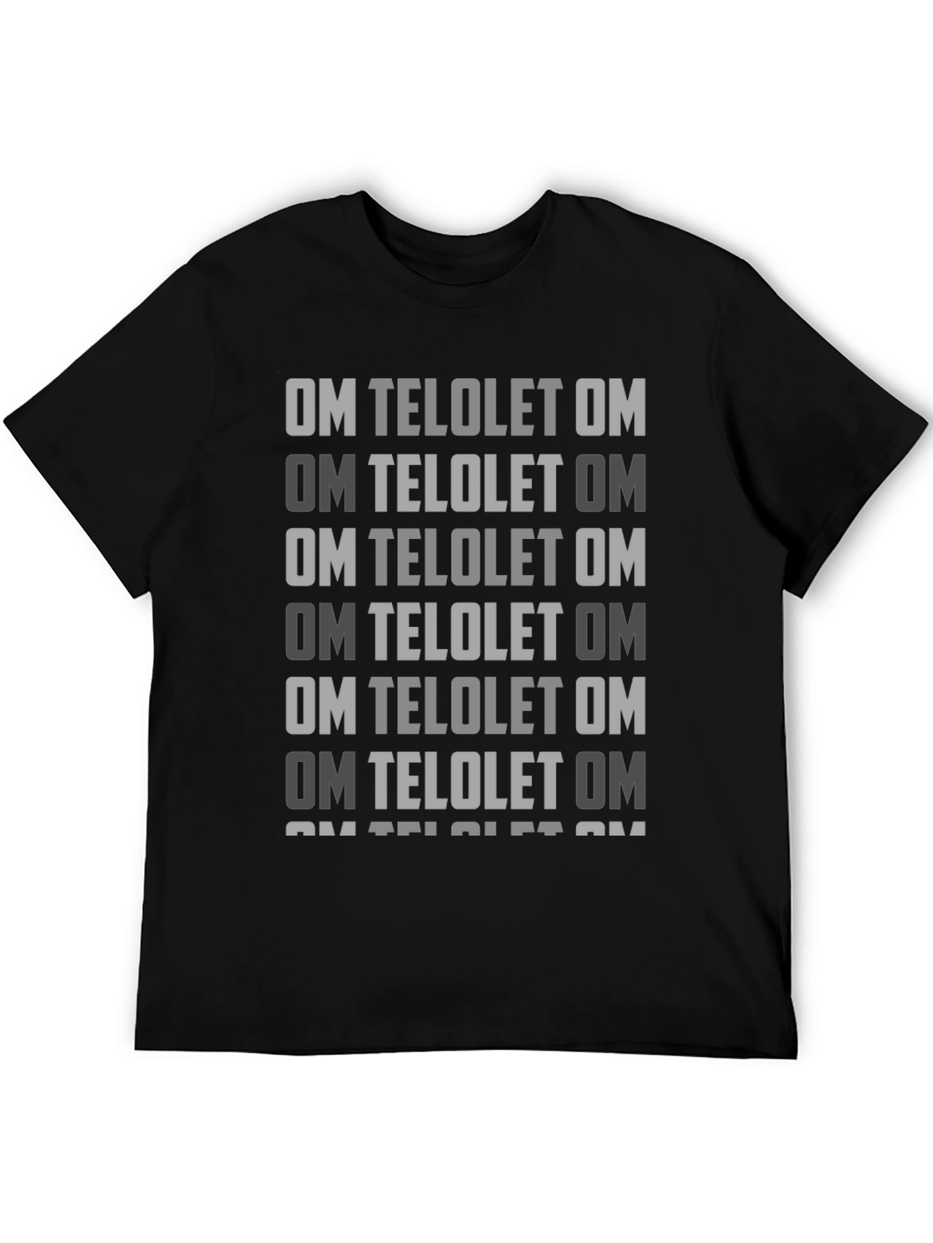 Om Telolet Om Graphic T-Shirt - Trendy Black Tee