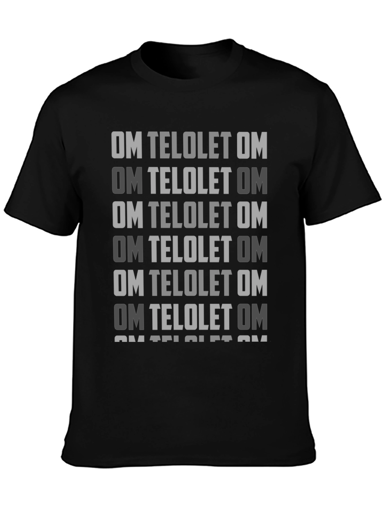 Om Telolet Om Graphic T-Shirt - Trendy Black Tee