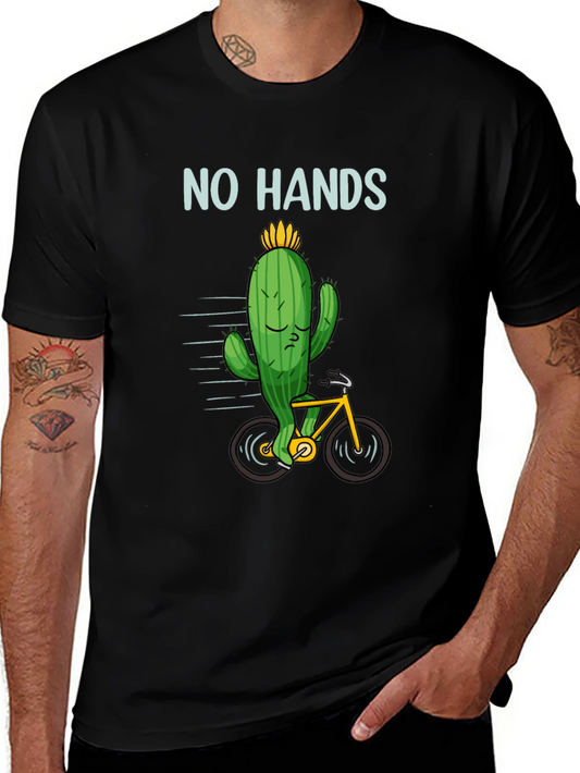 Cactus No Hands T-Shirt - Funny Graphic Tee