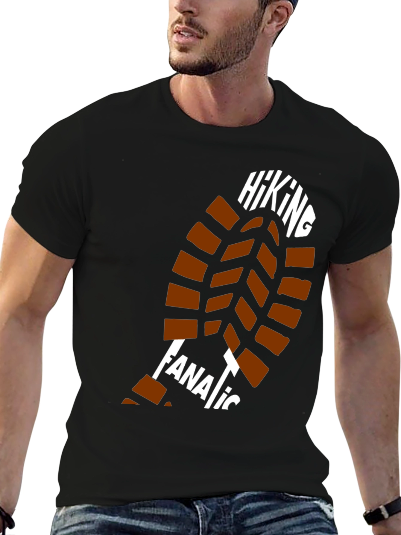 Hiking Fanatic Graphic Tee - Black