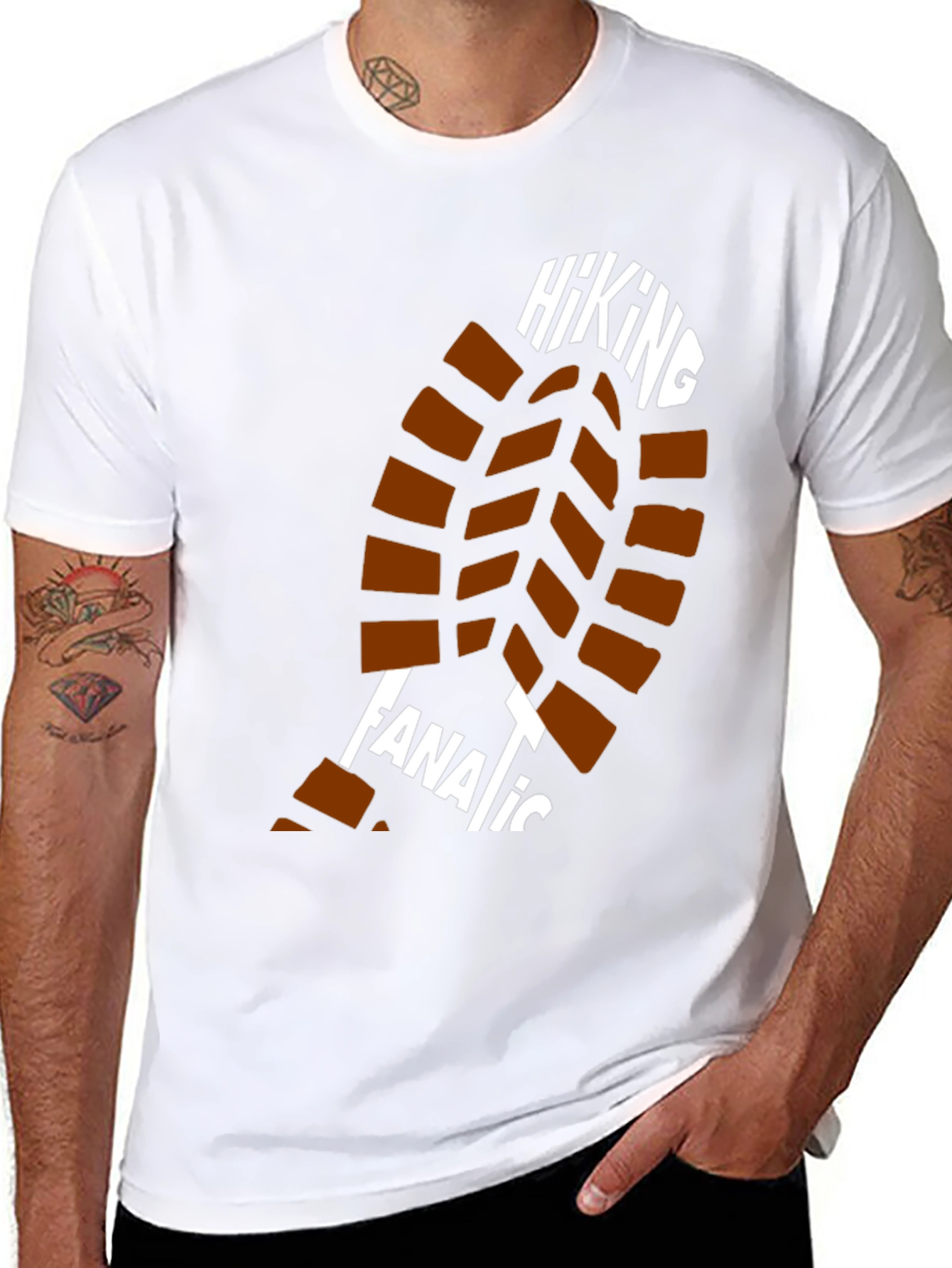 Hiking Fanatic Graphic Tee - Black