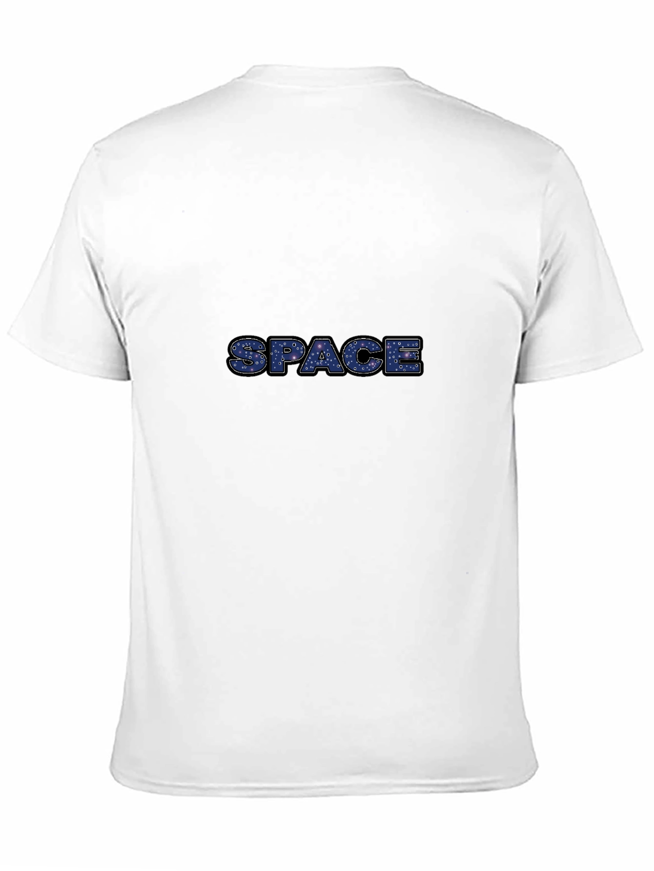 Space Print Black T-Shirt - Galaxy Design