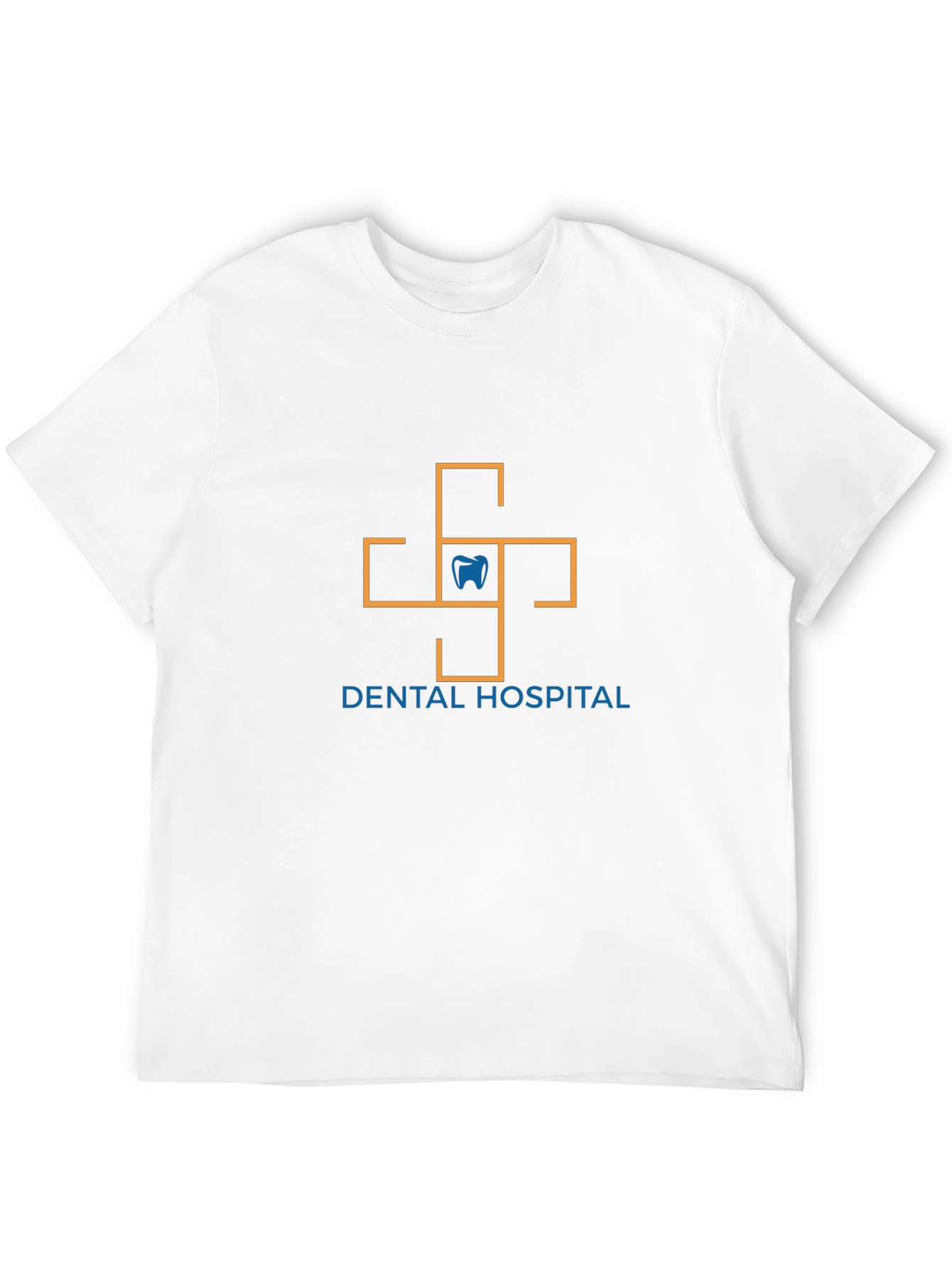 Dental Hospital Graphic Tee - Modern Design Black Shirt
