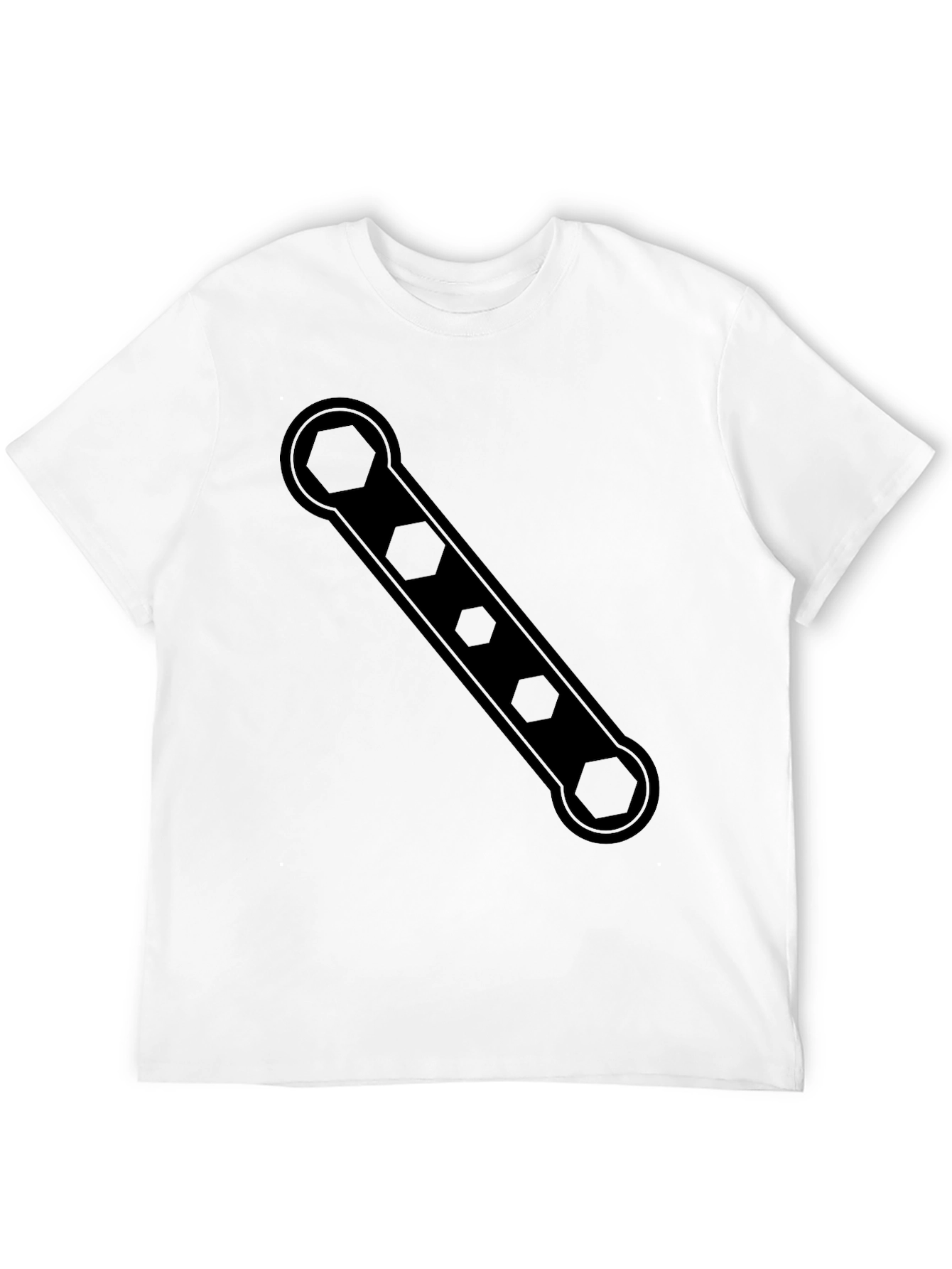 Hex Wrench Graphic Tee - Black Cotton T-Shirt