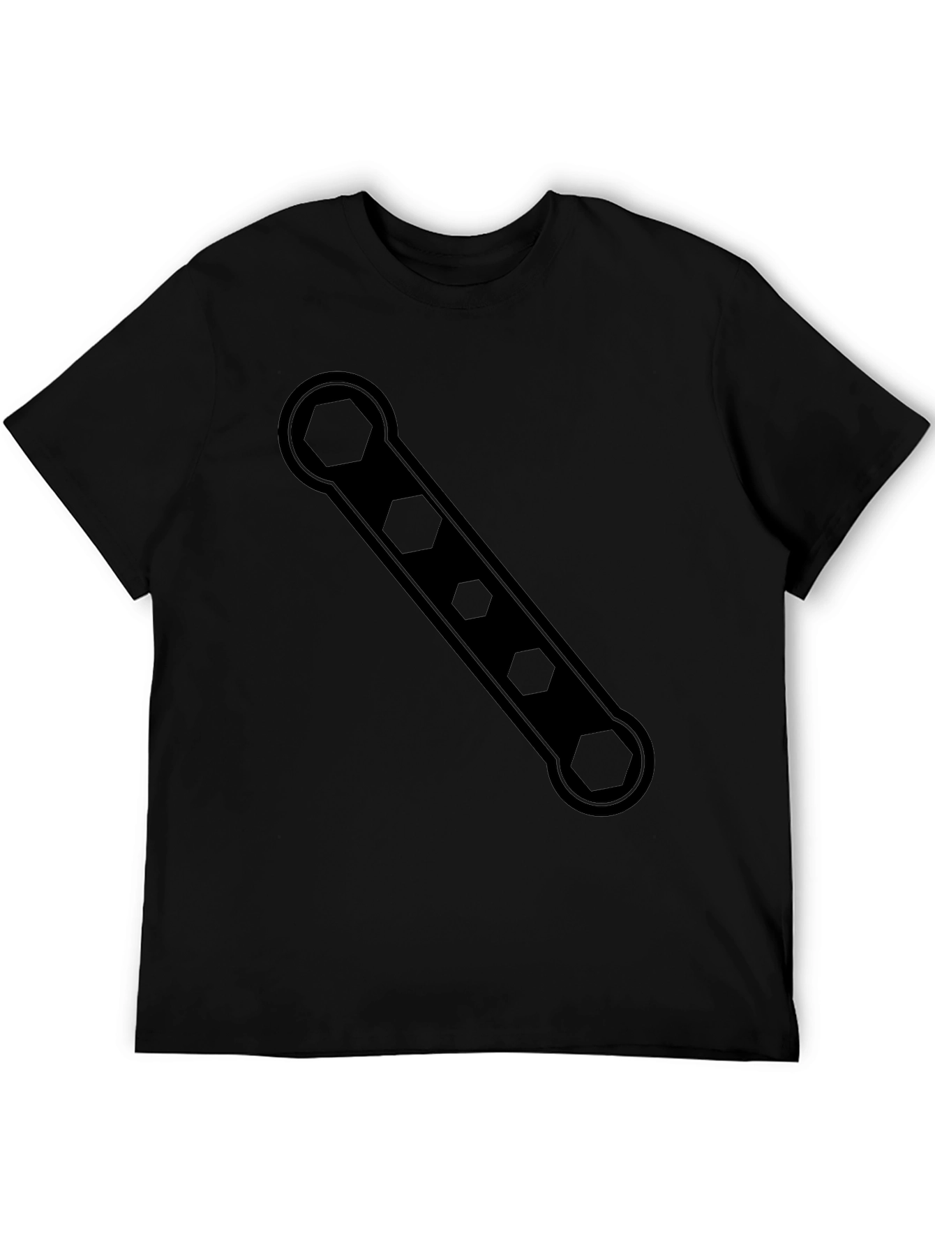 Hex Wrench Graphic Tee - Black Cotton T-Shirt