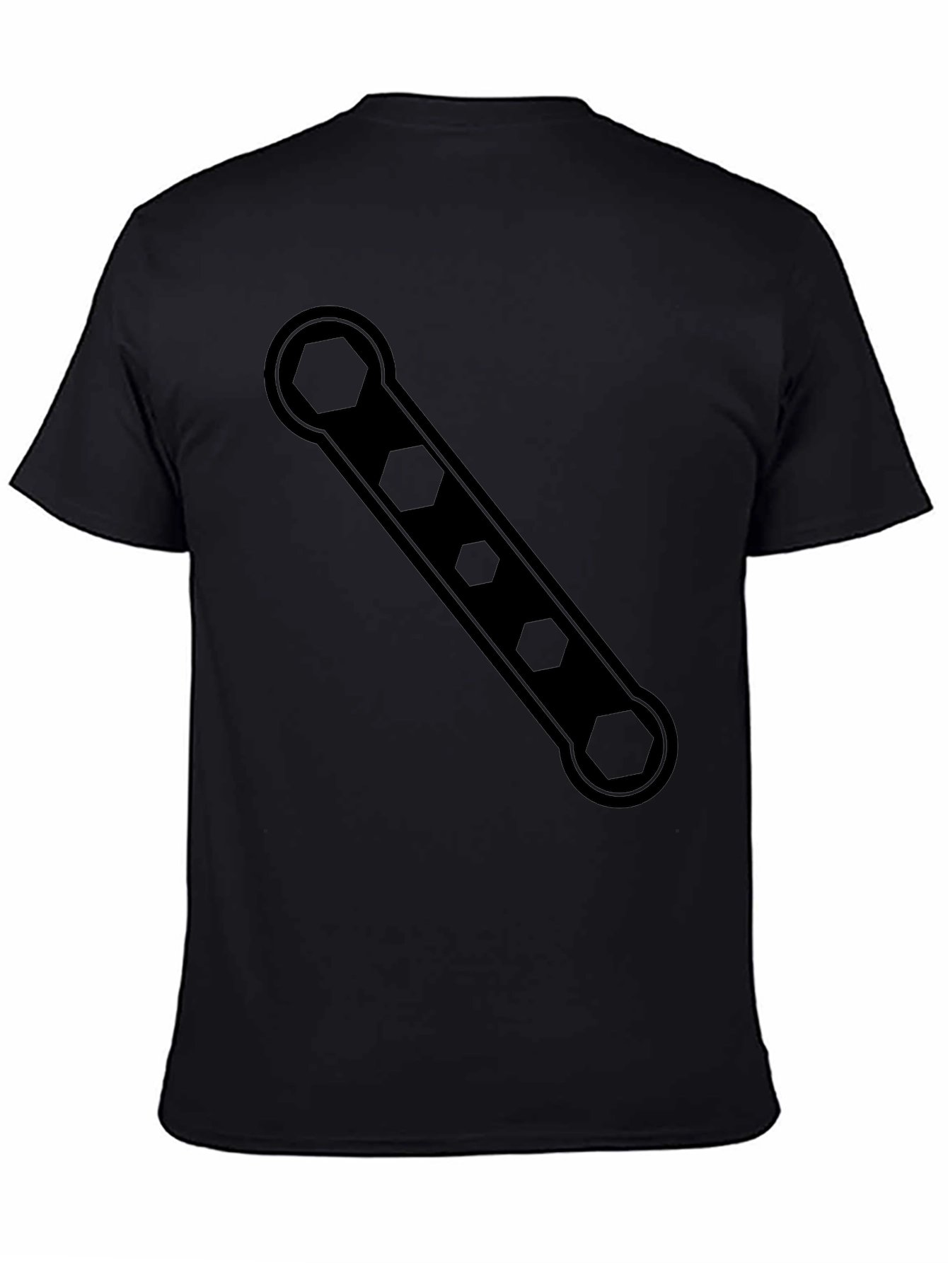 Hex Wrench Graphic Tee - Black Cotton T-Shirt