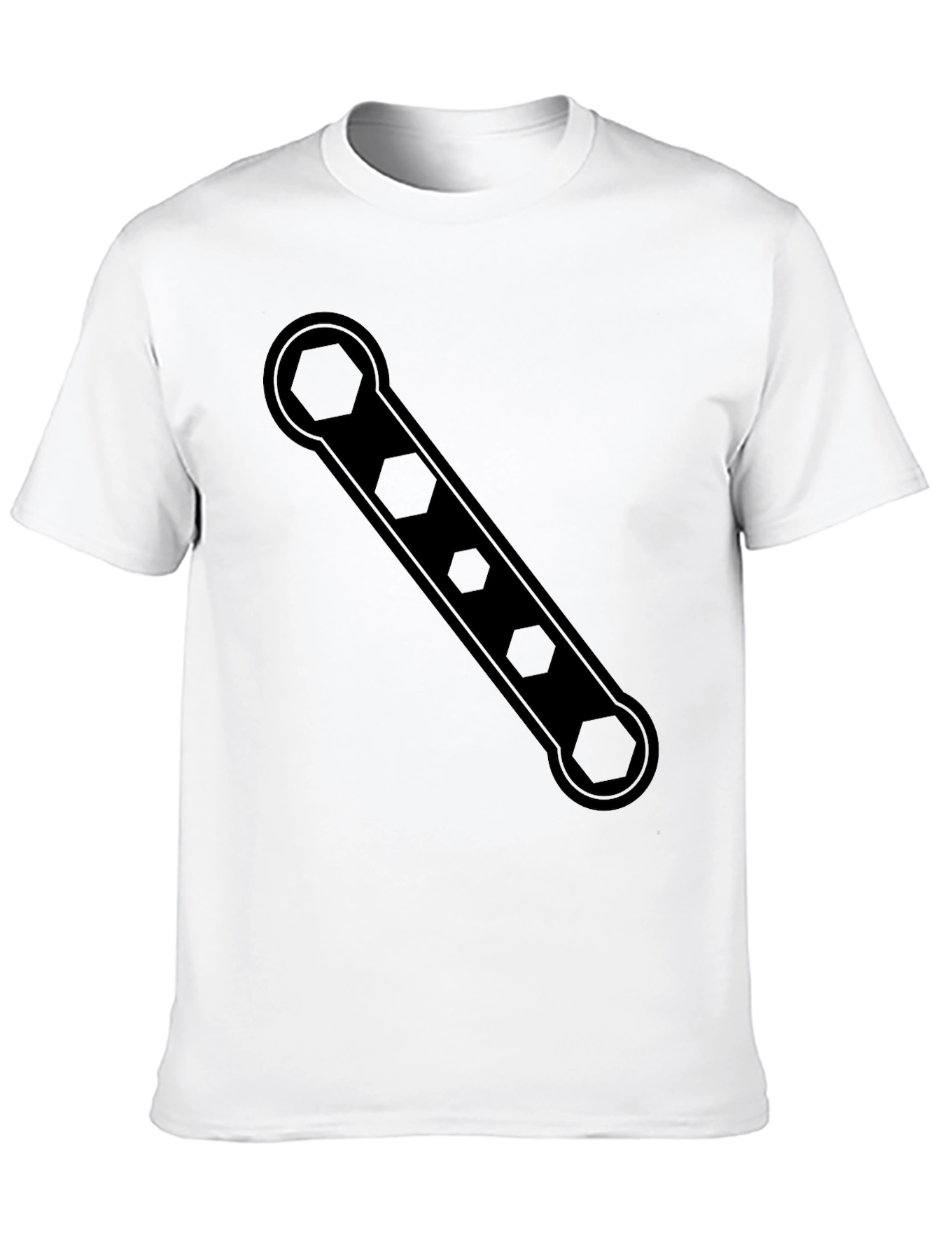 Hex Wrench Graphic Tee - Black Cotton T-Shirt