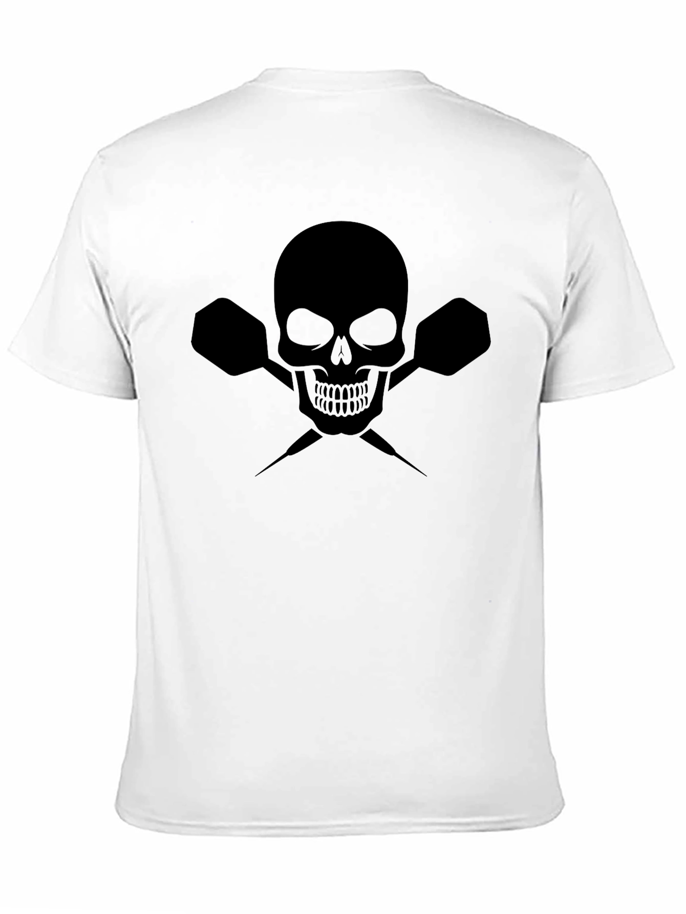 Skull & Darts Graphic Tee - Black