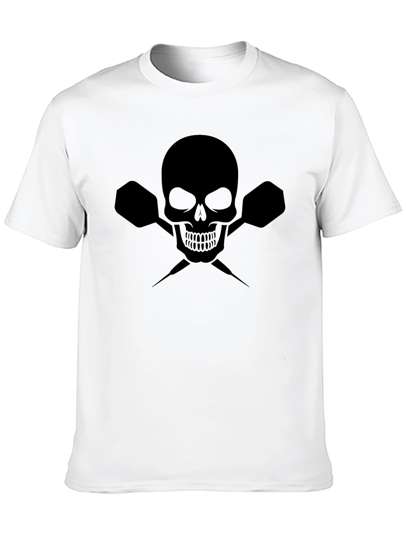 Skull & Darts Graphic Tee - Black