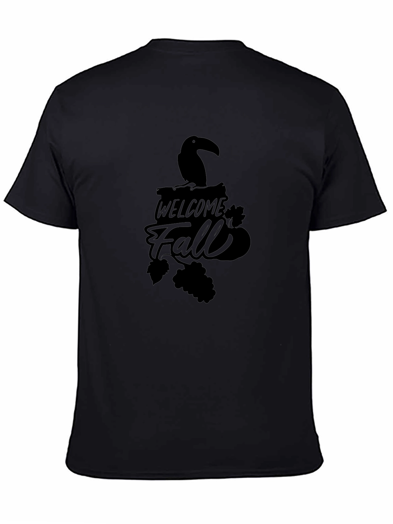 Welcome Fall Black Graphic Tee