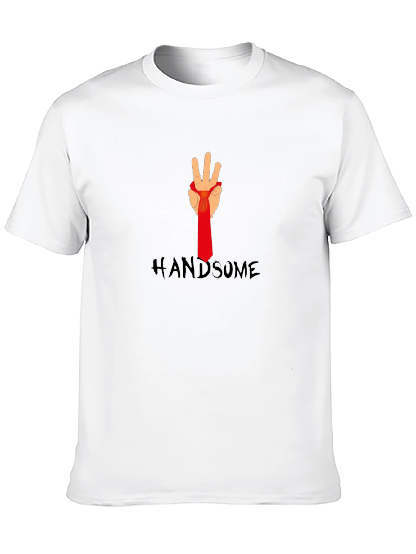 Handsome Hand Tie T-Shirt - Stylish Graphic Tee