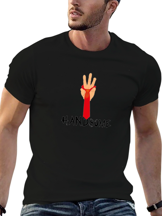 Handsome Hand Tie T-Shirt - Stylish Graphic Tee