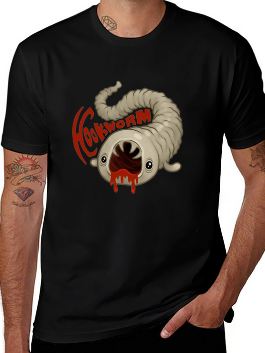 Hookworm Graphic Tee - Unique Horror Design