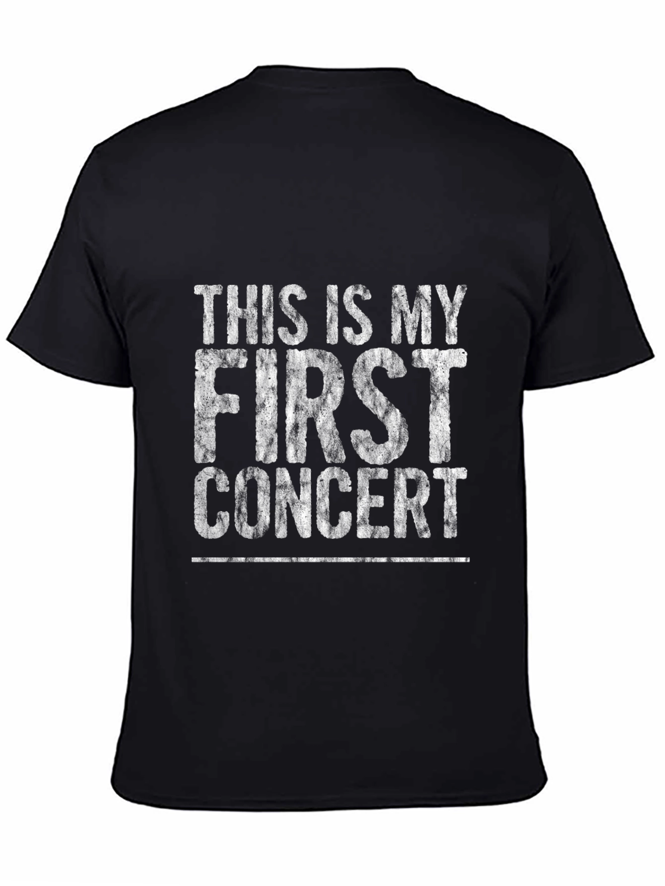 First Concert T-Shirt - Distressed Graphic Print