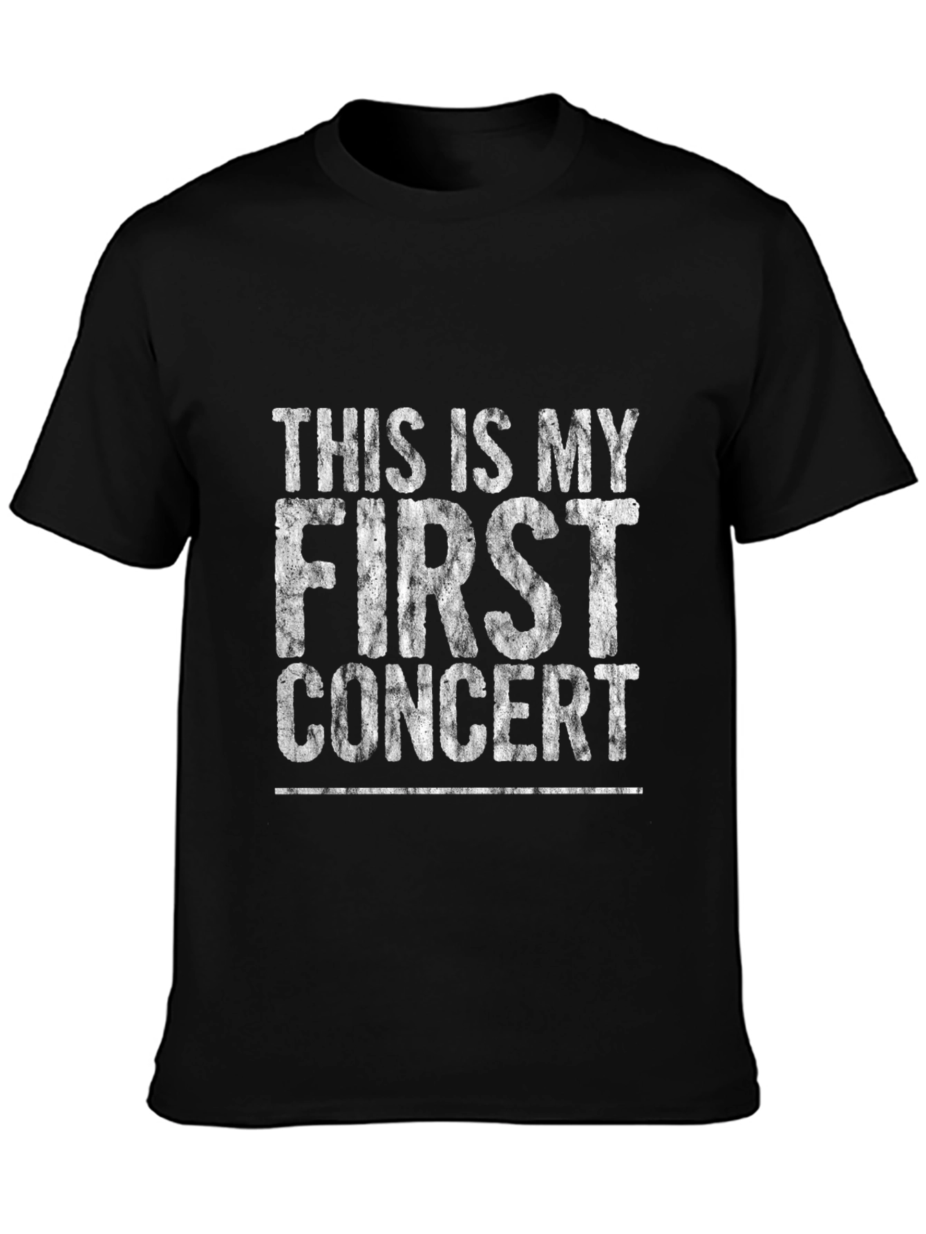 First Concert T-Shirt - Distressed Graphic Print