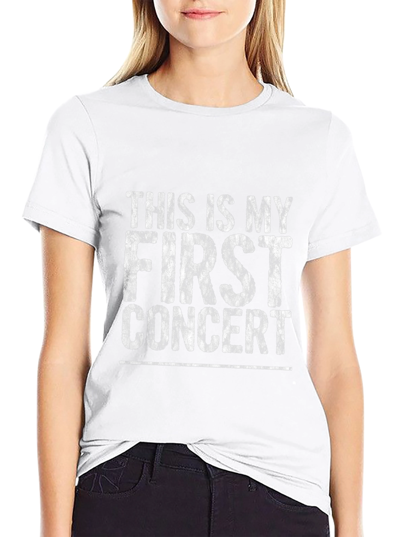 First Concert T-Shirt - Distressed Graphic Print