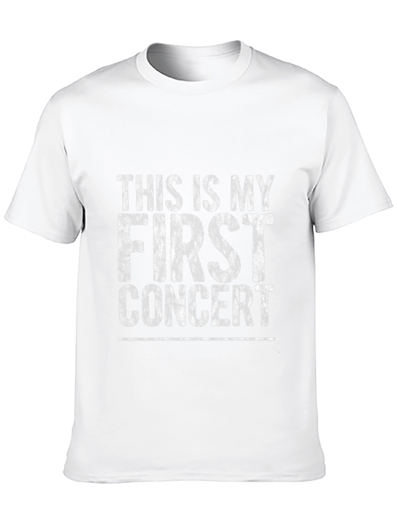 First Concert T-Shirt - Distressed Graphic Print