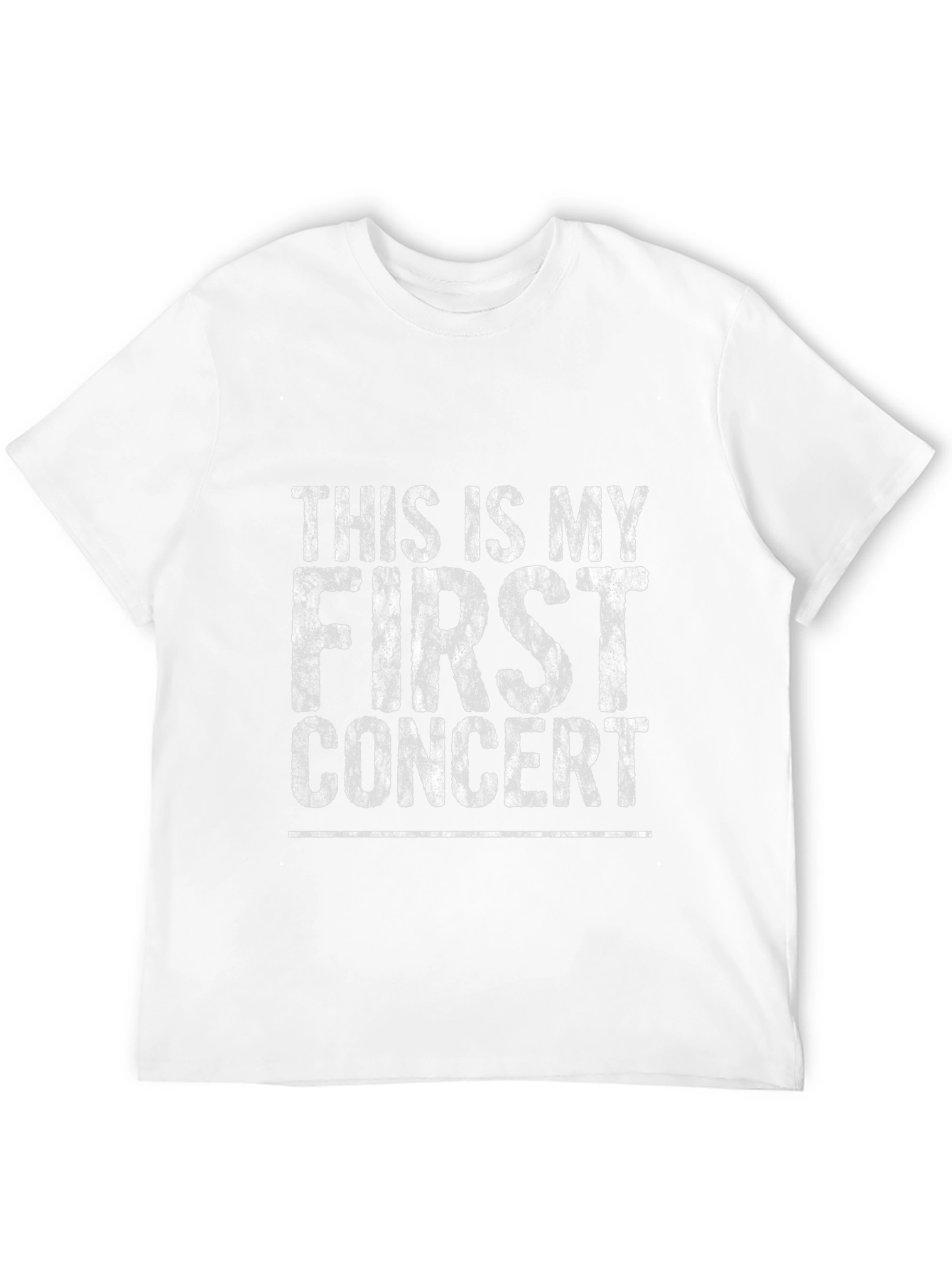 First Concert T-Shirt - Distressed Graphic Print