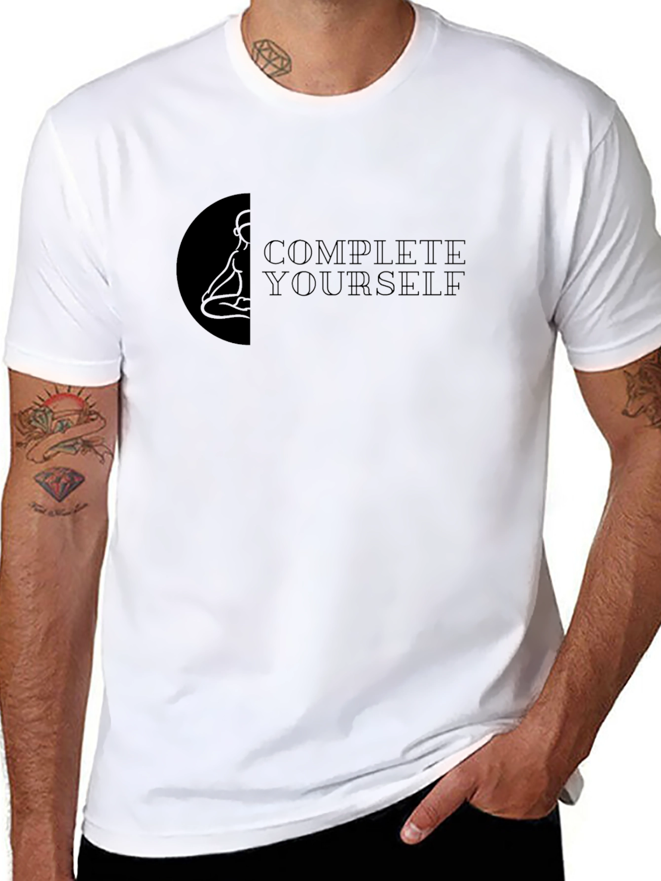 Complete Yourself Graphic Print T-Shirt