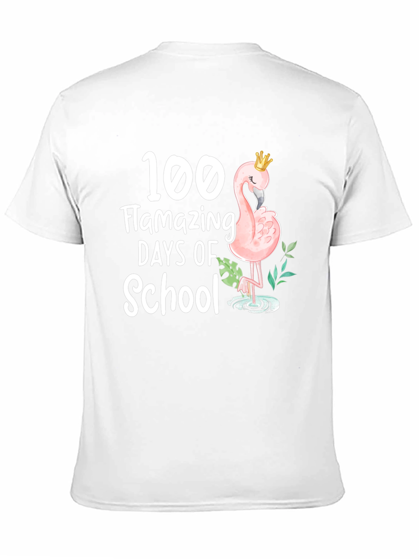 100 Days of School Flamingo T-Shirt