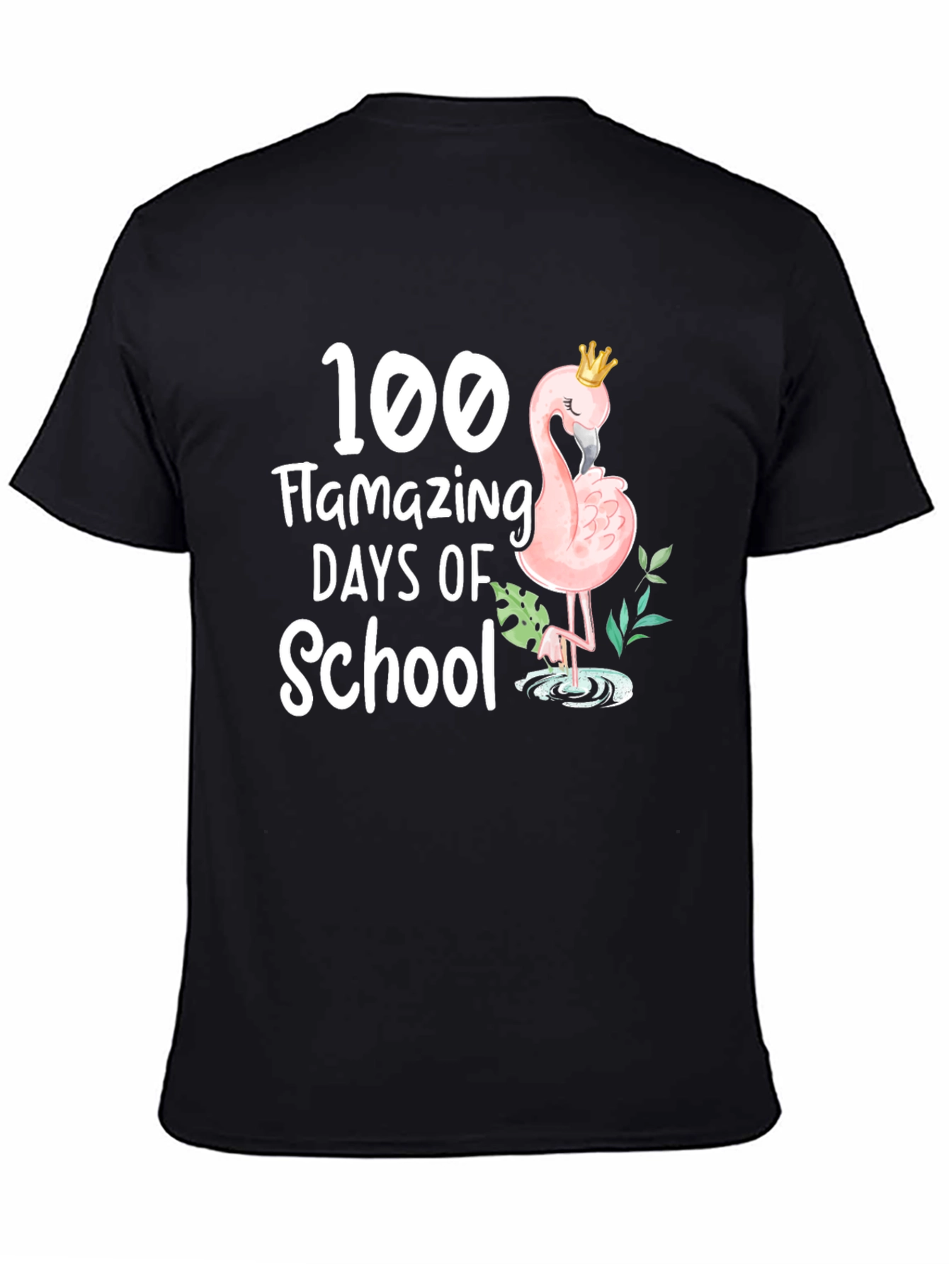 100 Days of School Flamingo T-Shirt