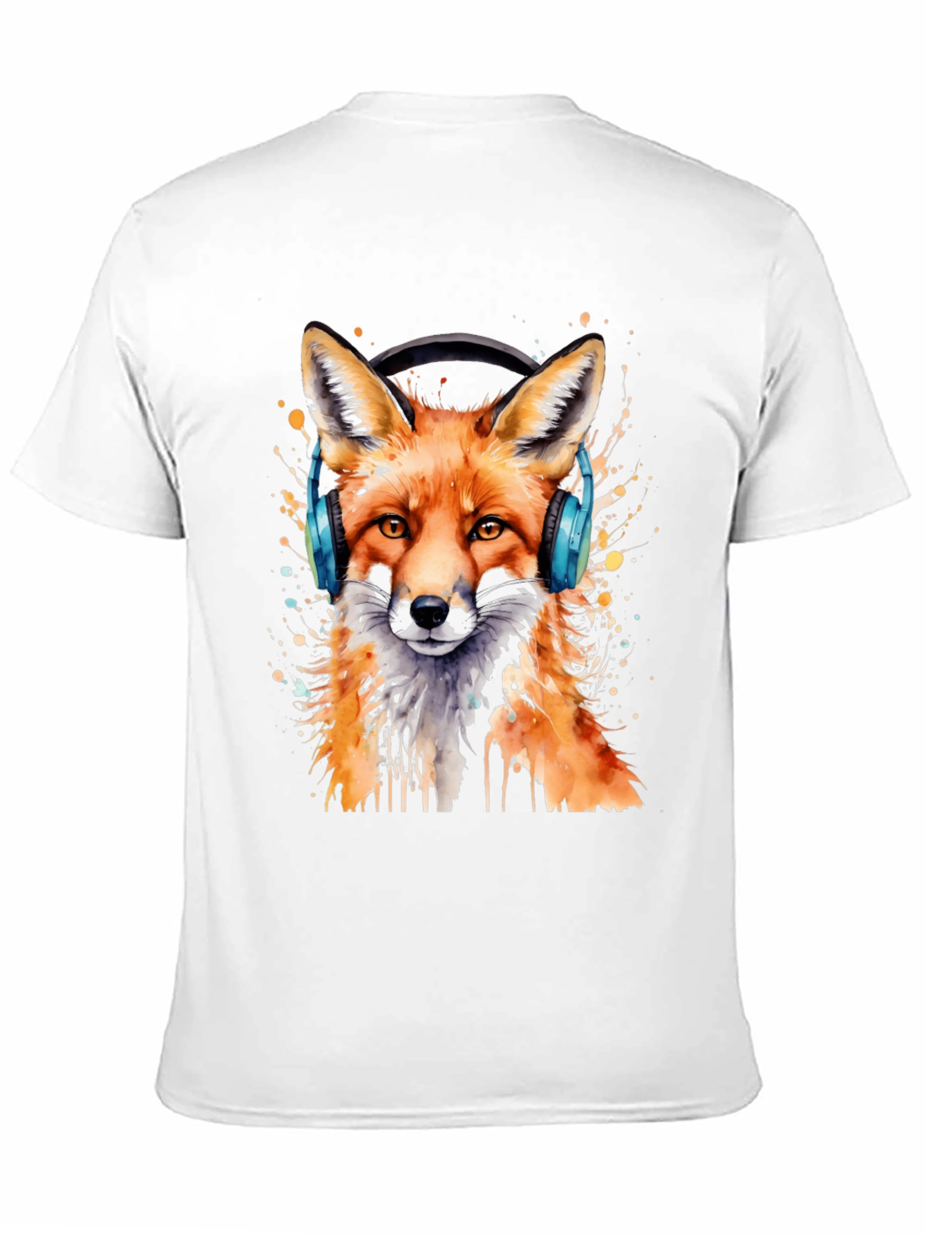 Fox Headphone Graphic T-Shirt