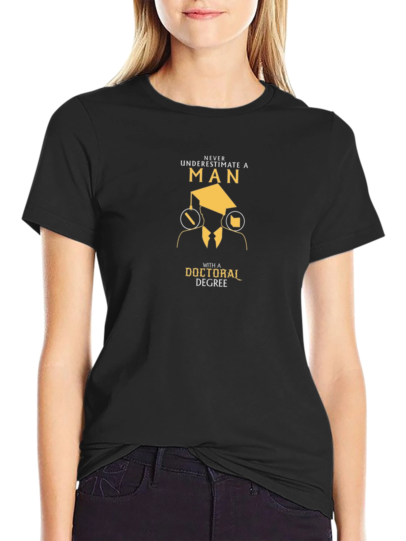 Doctoral Degree T-Shirt Graduate Man Tee