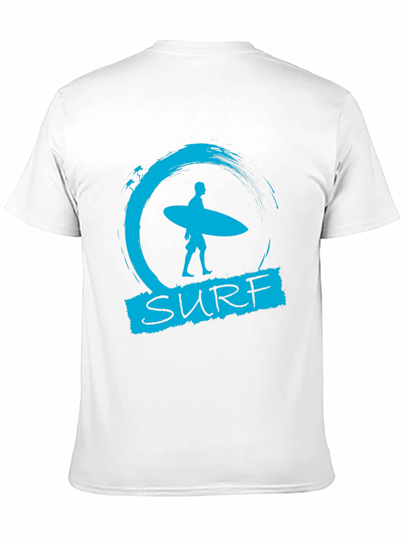 Surf Design Graphic Tee - Black