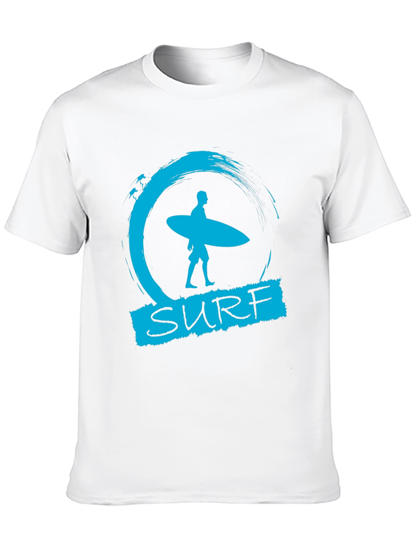 Surf Design Graphic Tee - Black