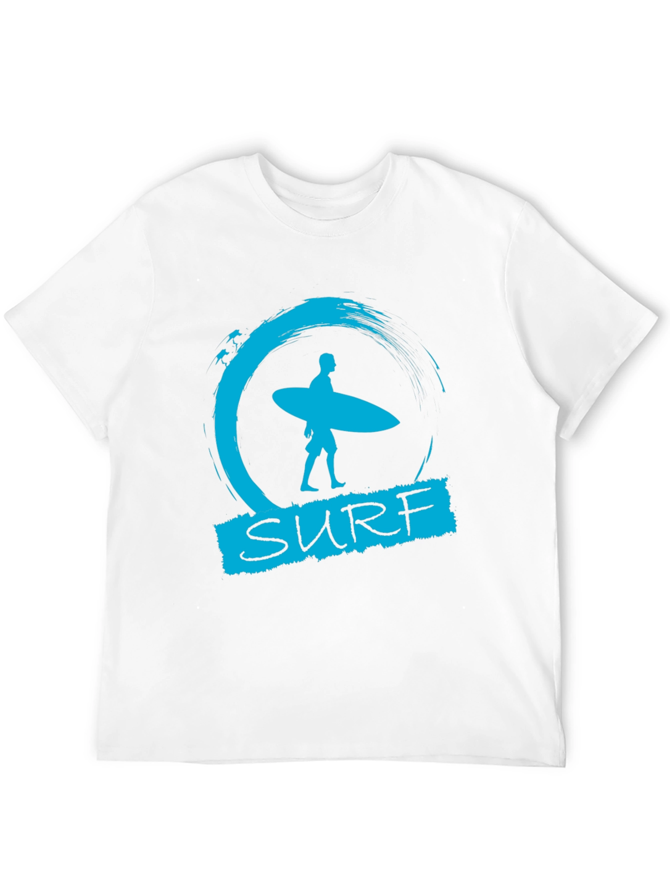 Surf Design Graphic Tee - Black