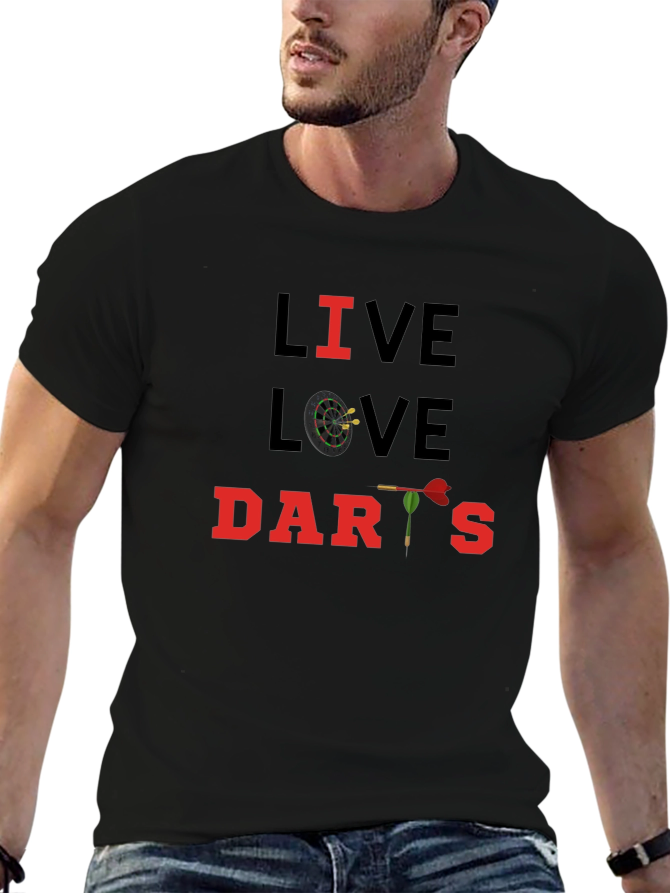 Live Love Darts T-Shirt - Novelty Design