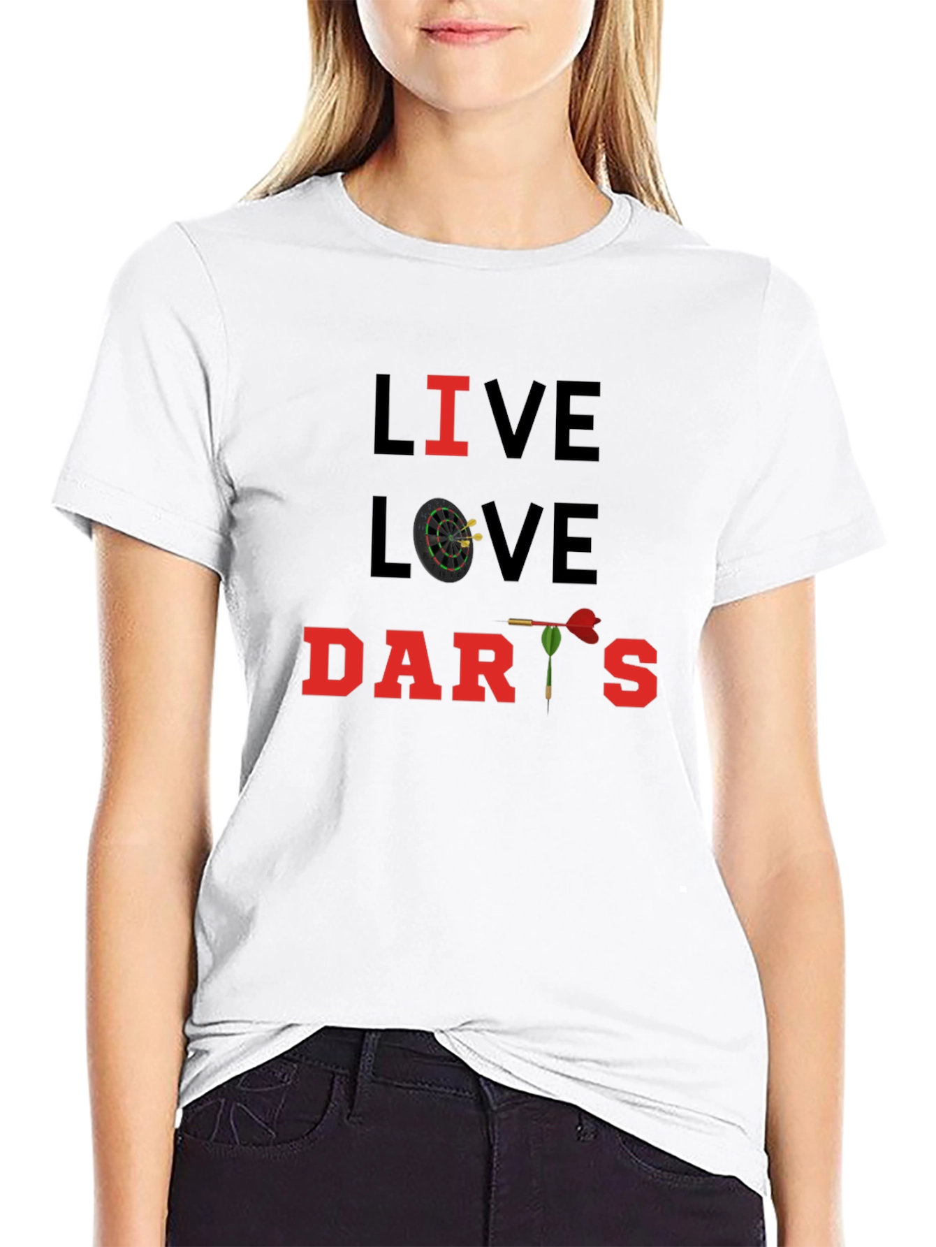 Live Love Darts T-Shirt - Novelty Design
