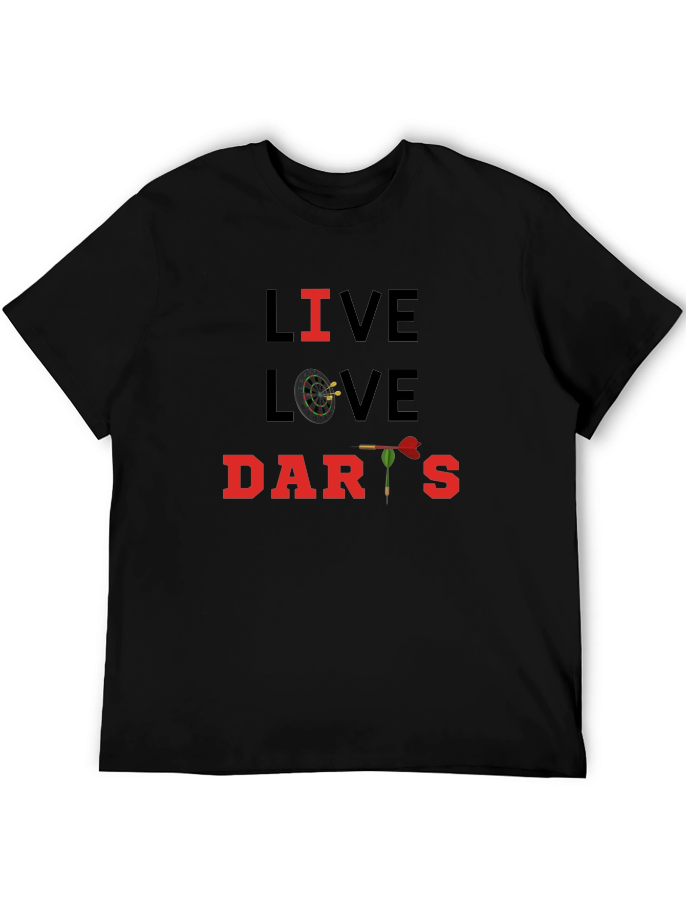 Live Love Darts T-Shirt - Novelty Design