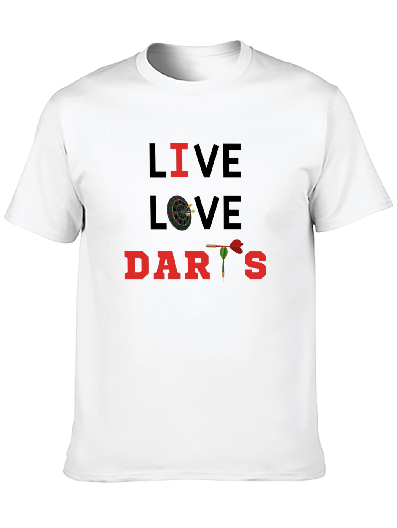Live Love Darts T-Shirt - Novelty Design